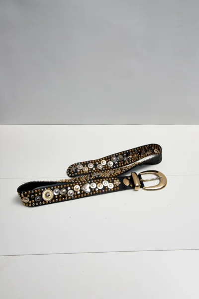 Centură de piele Sunbelt vintage din anii '80 de la Rosner