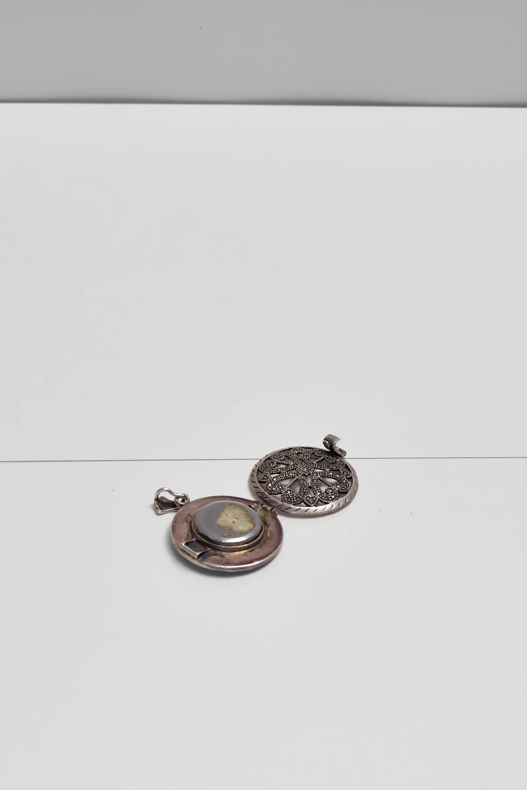 Ceas pendant vintage din argint - imagine 4