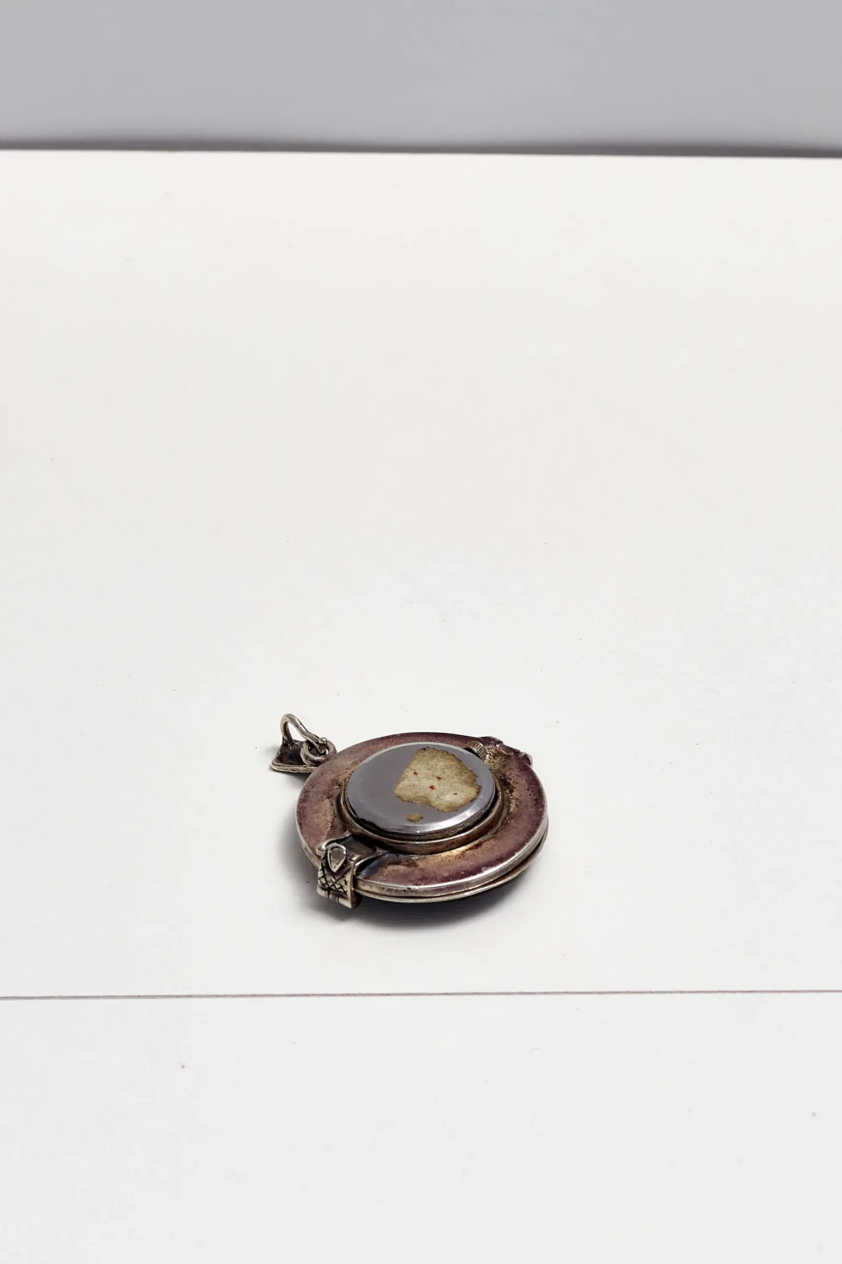 Ceas pendant vintage din argint - imagine 3