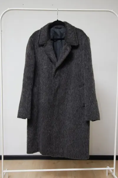 Palton vintage din păr de llama, mărime XL