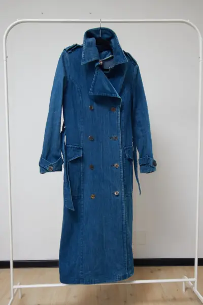 Trenci din denim vintage, marime EU 40/M