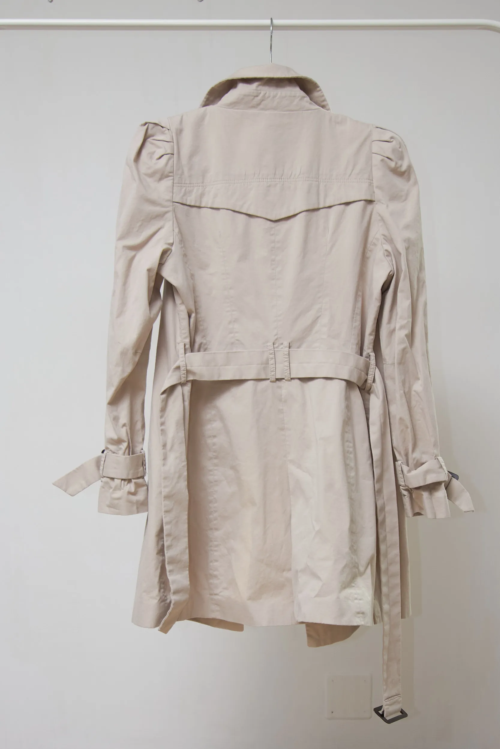 Trenci scurt de bumbac Zara L - imagine 2