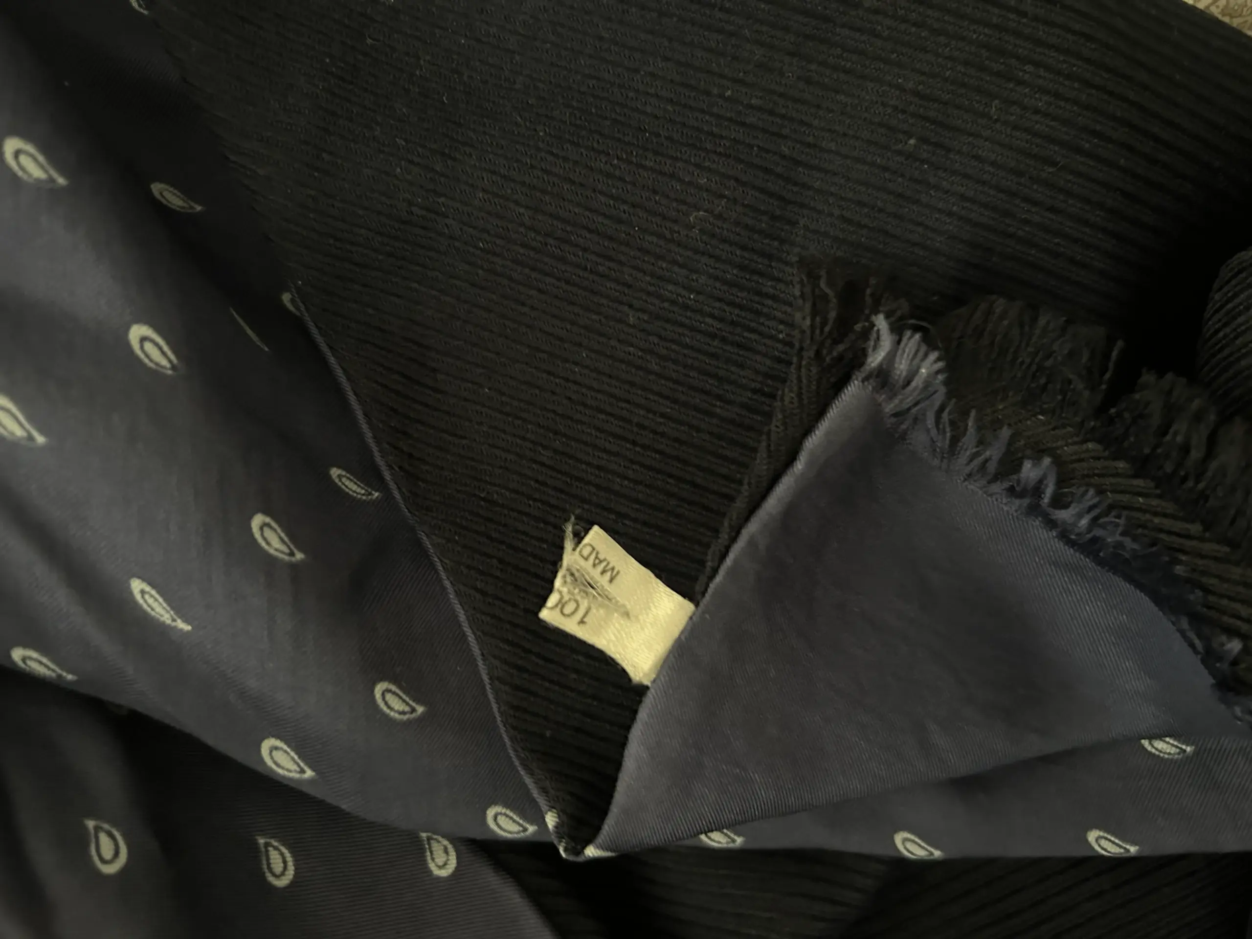 Eșarfă vintage de mătase pentru bărbați - imagine 4