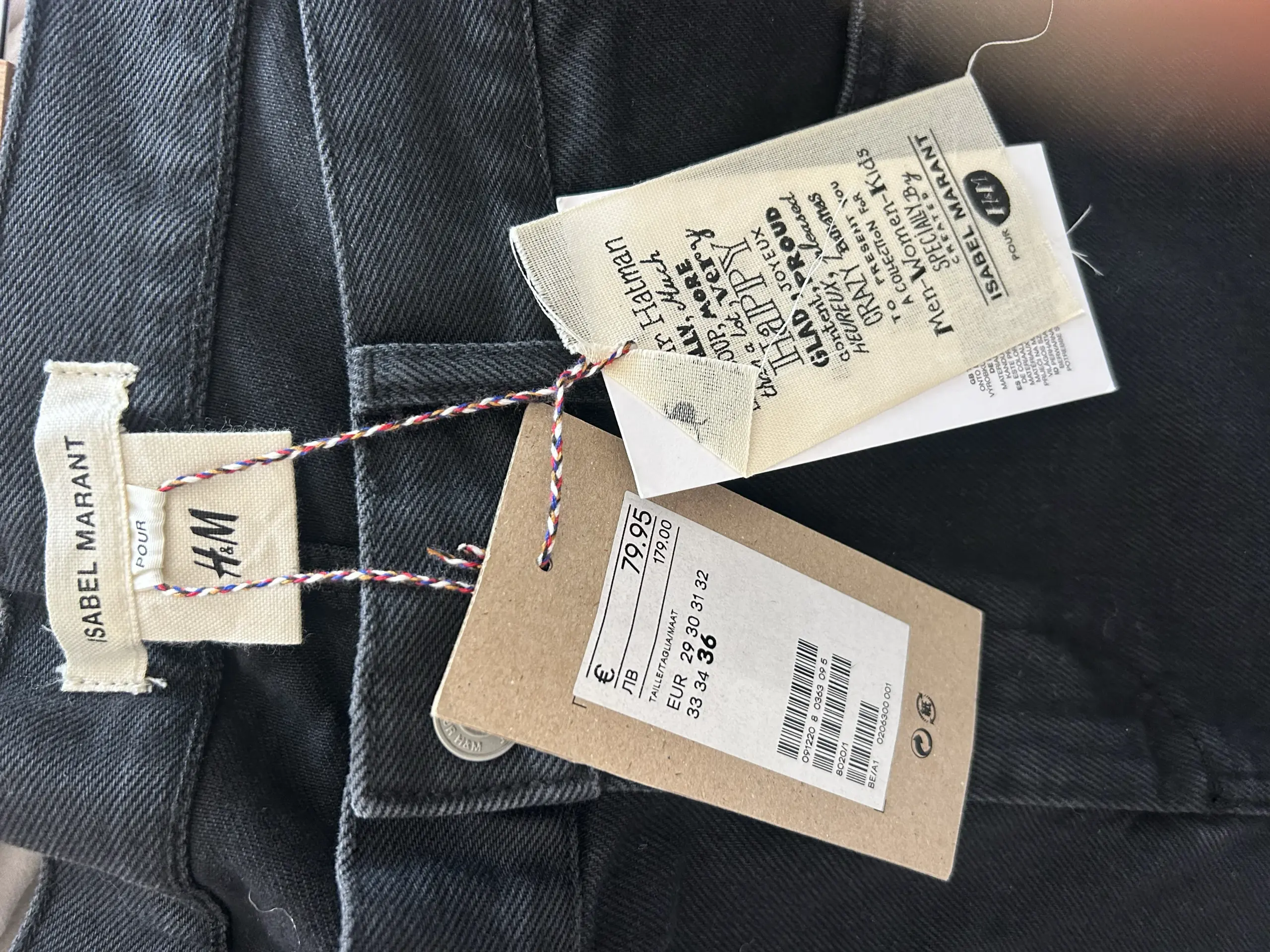 Jeans Isabel Marant x H&M, W36/XL - imagine 4