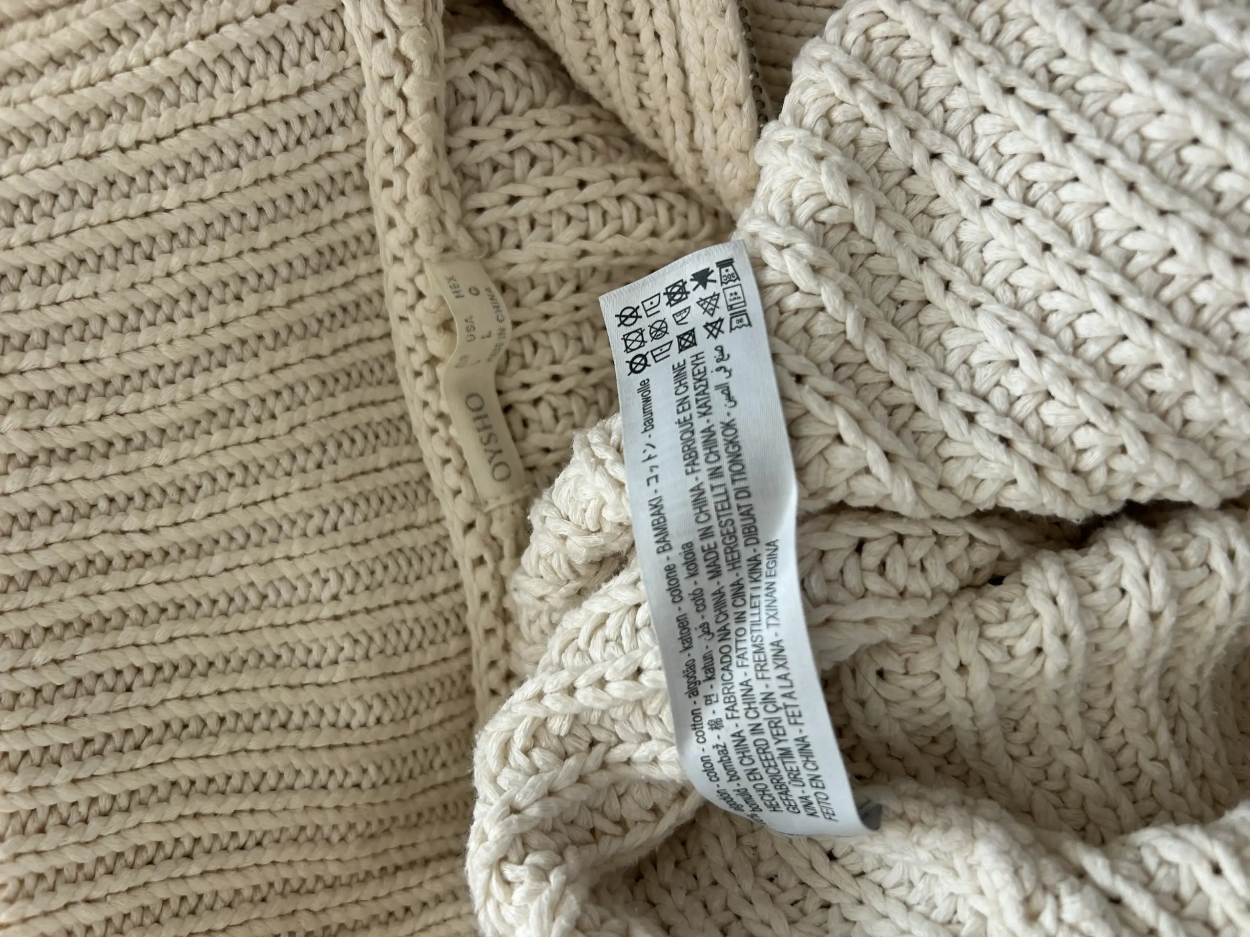 Pulover de bumbac cu fermoar metalic, marime L - imagine 6