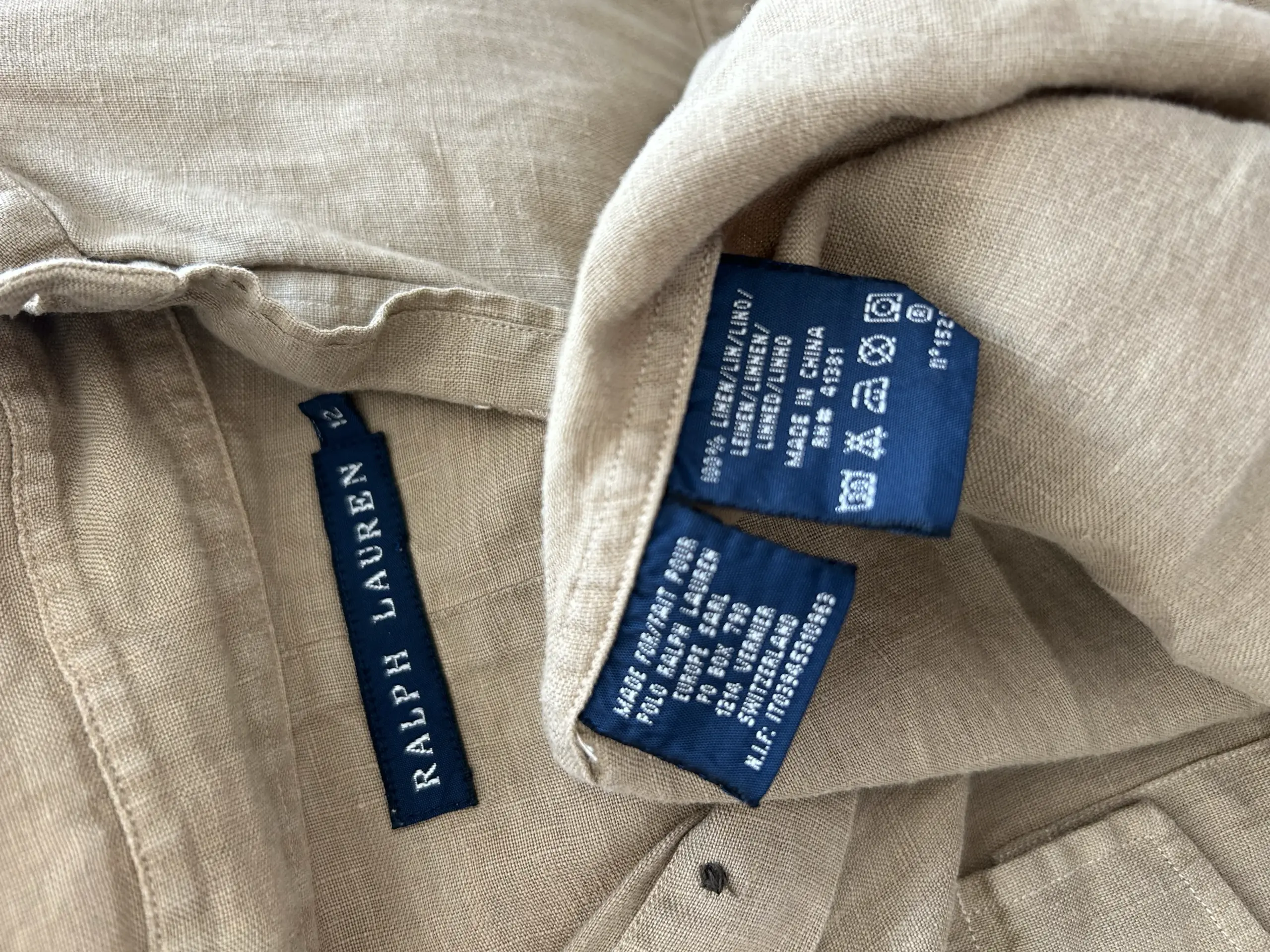 Cămășă Safari Ralph Lauren din in, mărime M - imagine 7