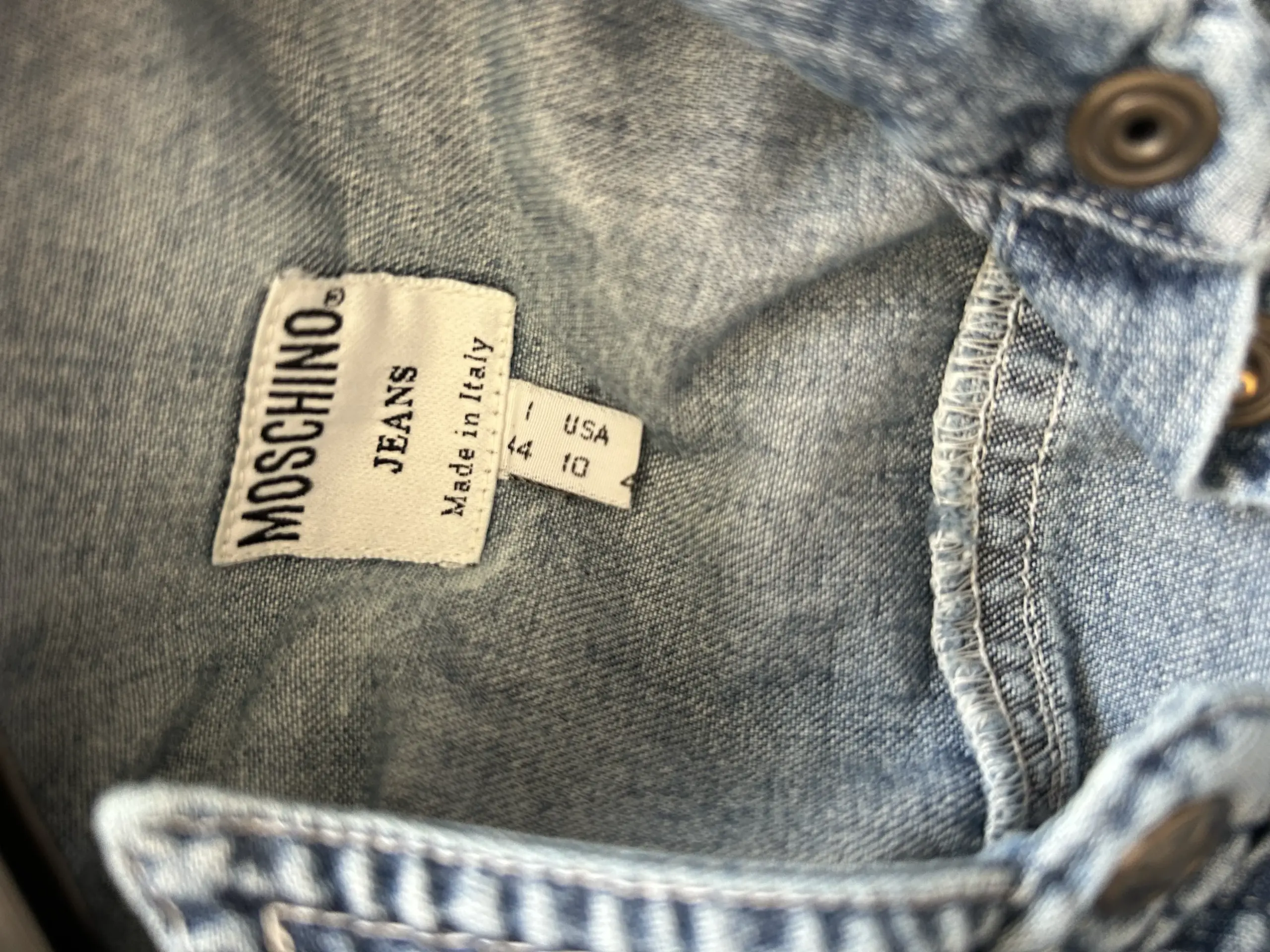Cămășă din denim Moschino, mărime EU 40/M - imagine 6
