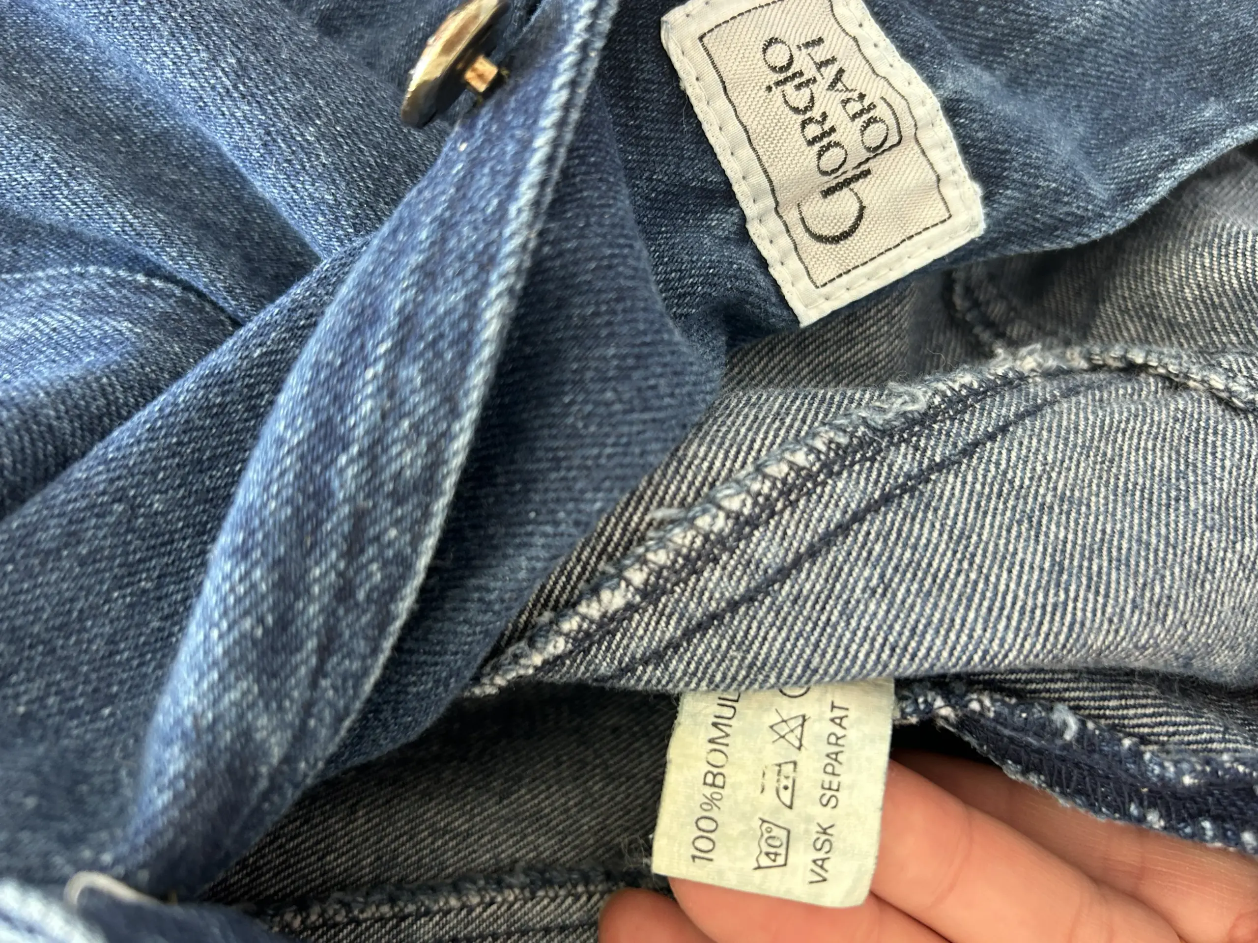 Jachetă de denim vintage cu peplum, mărime M - imagine 5