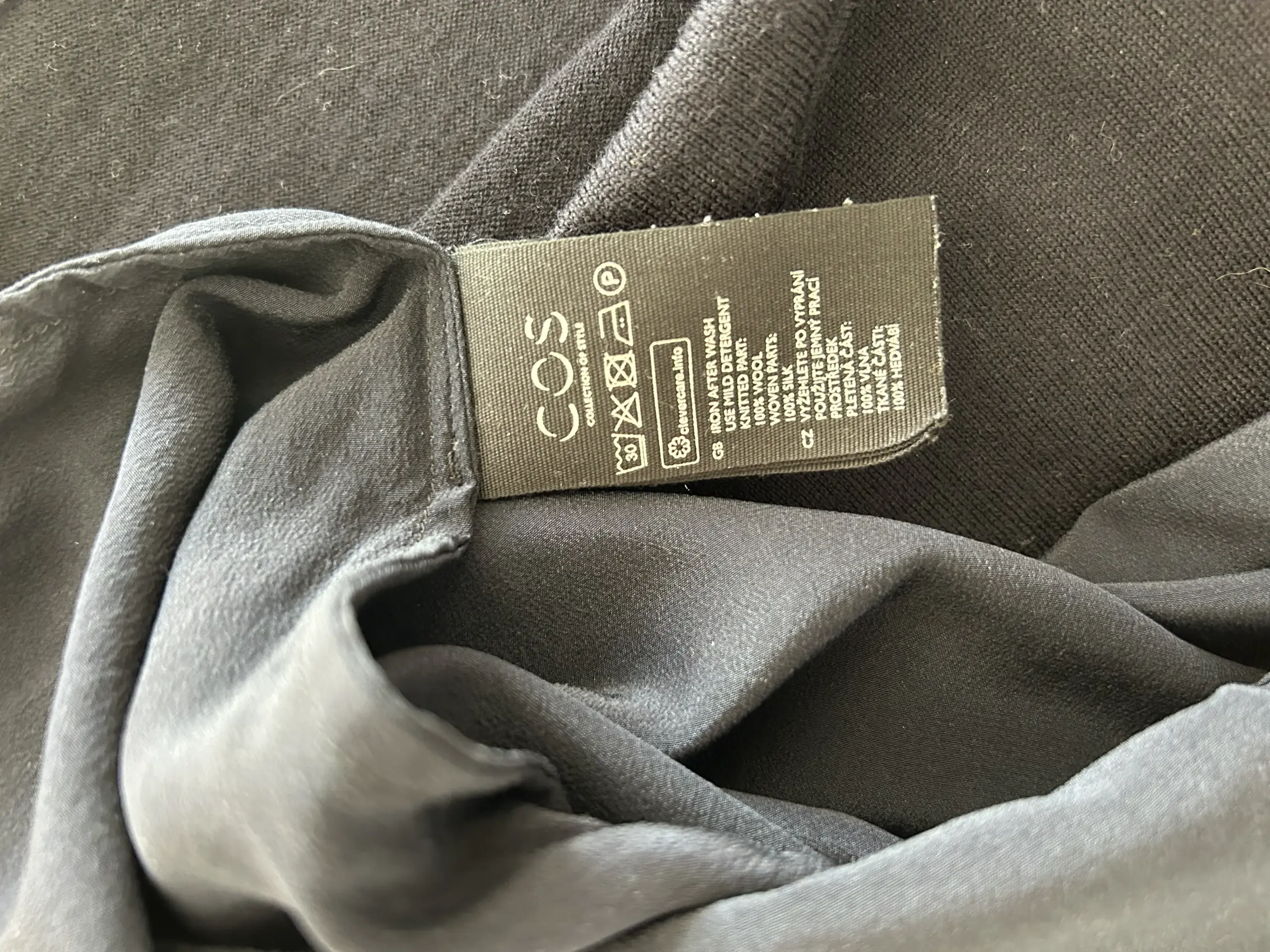 Rochie Duo COS, lână și mătase, mărime L - imagine 5