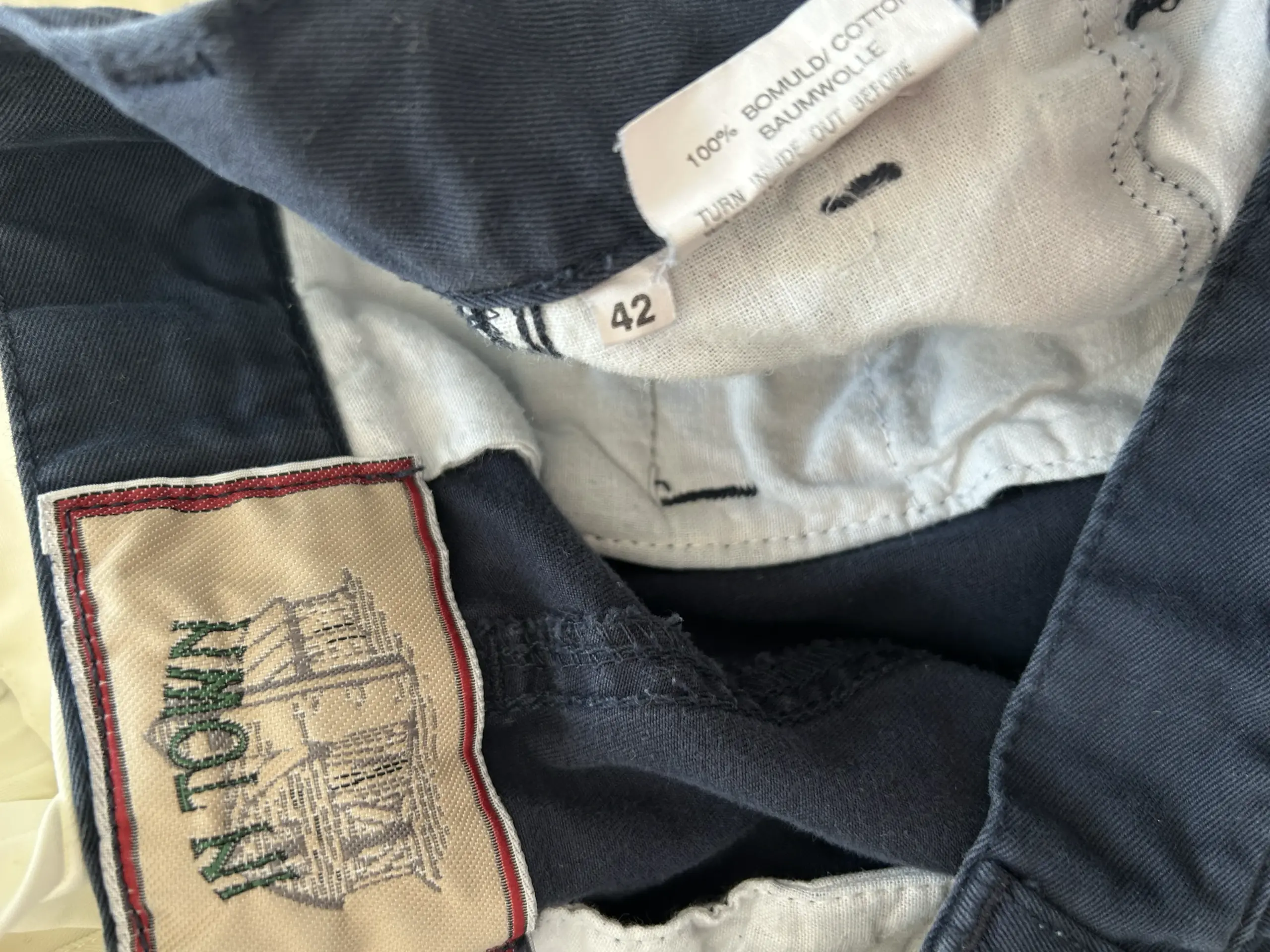 Pantaloni scurti din bumbac vintage, mărime EU 40 - imagine 5