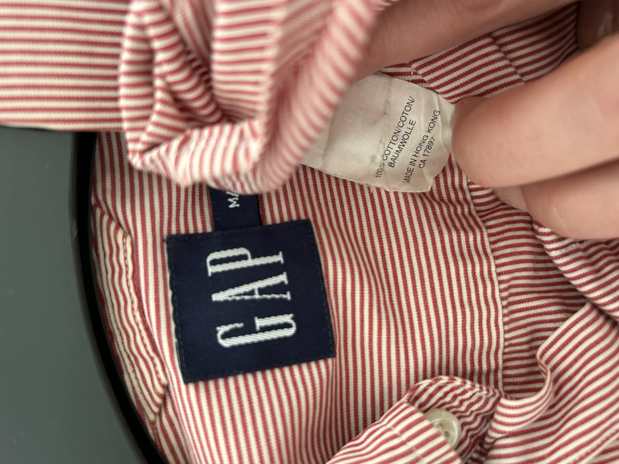 Cămașă vintage GAP cu dungi, mărime M - imagine 6