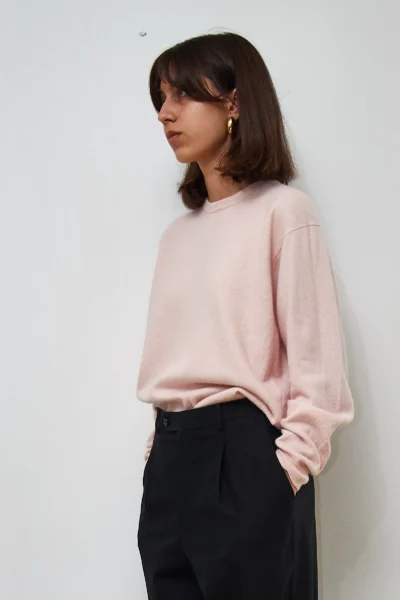 Pulover Christian Berg lână roz, marime M