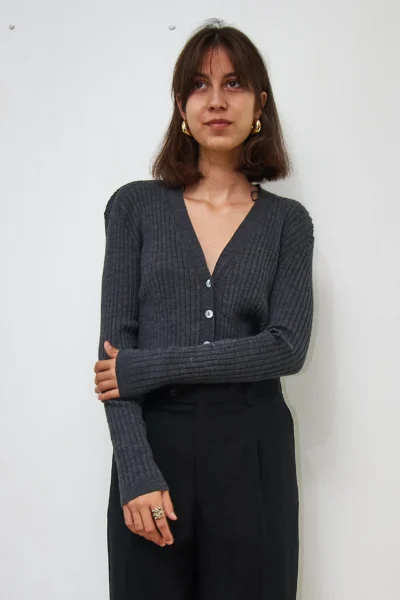 Cardigan delicat din lână merinos, S/M/L