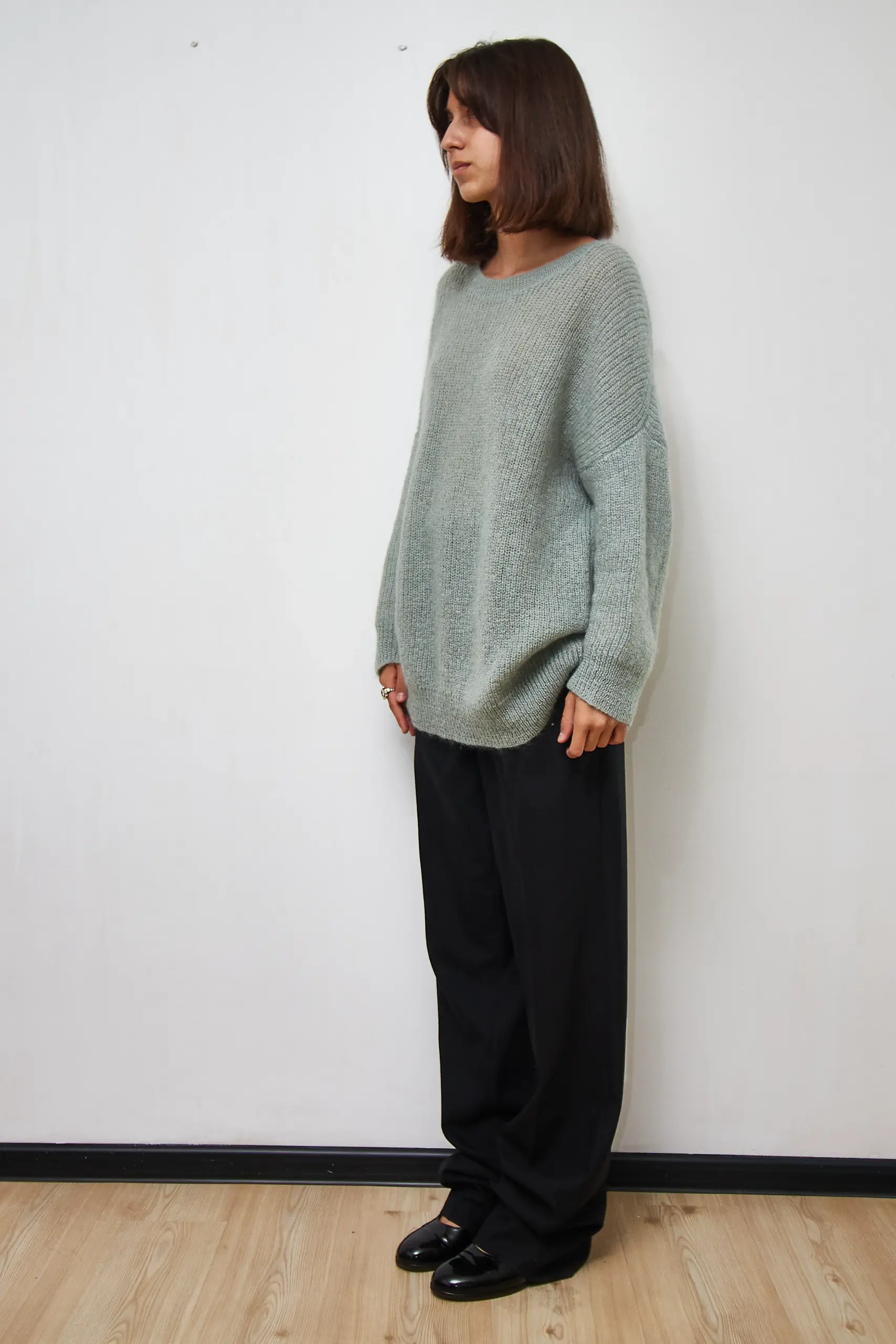 Pulover din mohair COS mentă, mărime L - imagine 2