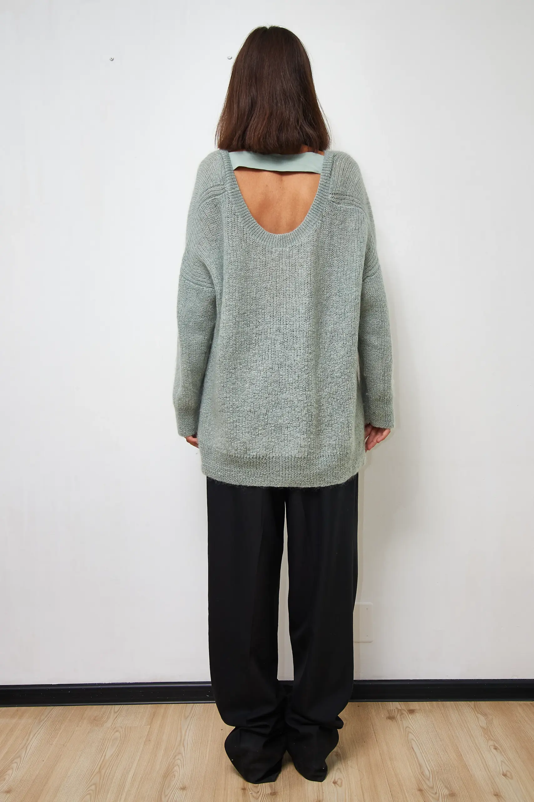 Pulover din mohair COS mentă, mărime L - imagine 3