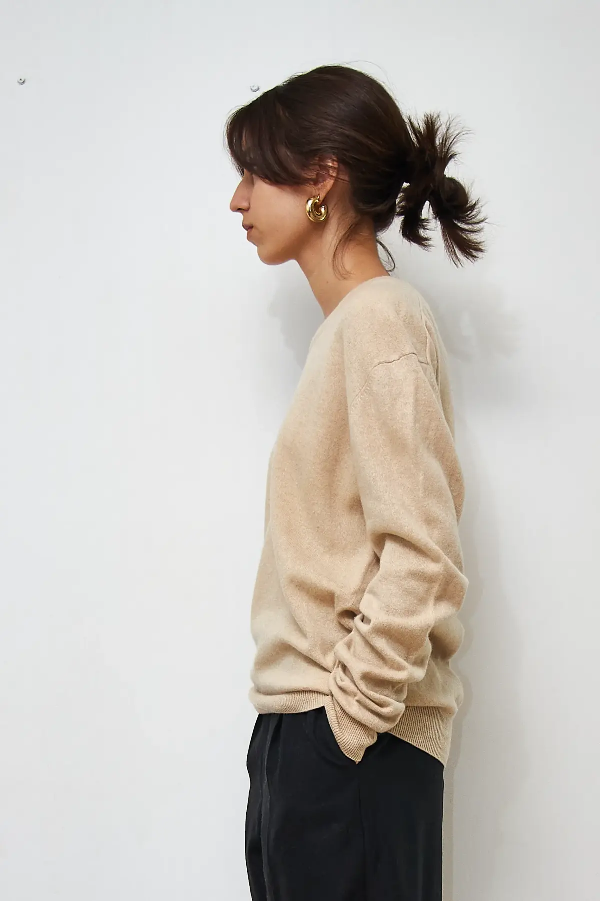 Pulover Christian Berg Cașmir Bej, mărime M - imagine 3