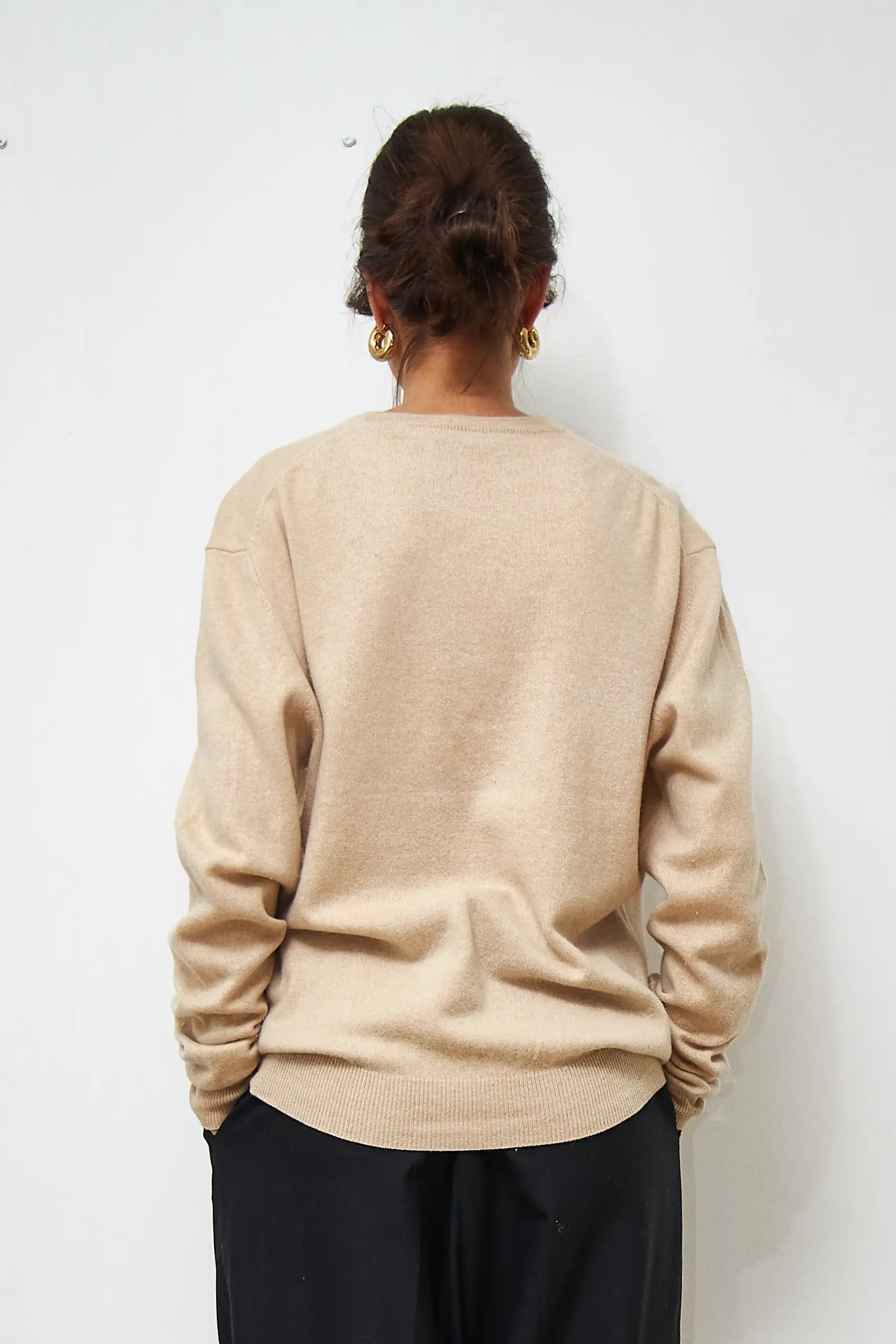 Pulover Christian Berg Cașmir Bej, mărime M - imagine 4