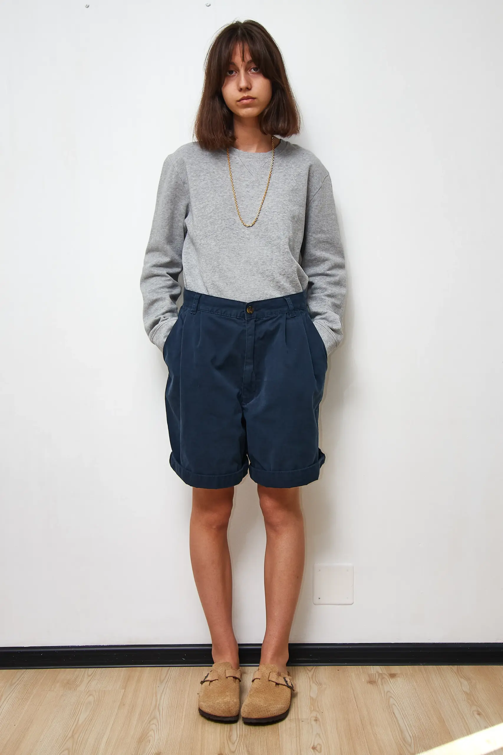 Pantaloni scurti din bumbac vintage, mărime EU 40 - imagine 4