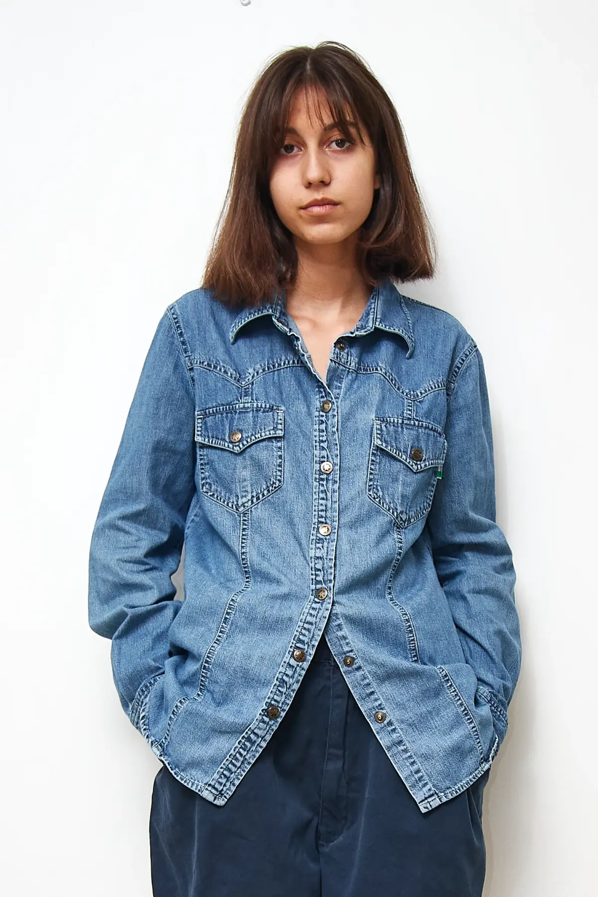 Cămășă din denim Moschino, mărime EU 40/M - imagine 2