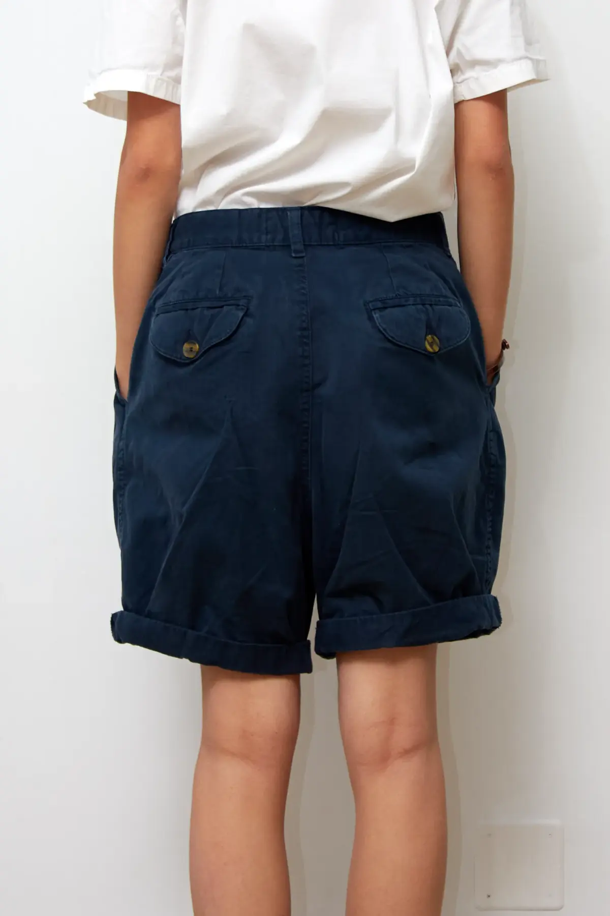 Pantaloni scurti din bumbac vintage, mărime EU 40 - imagine 3