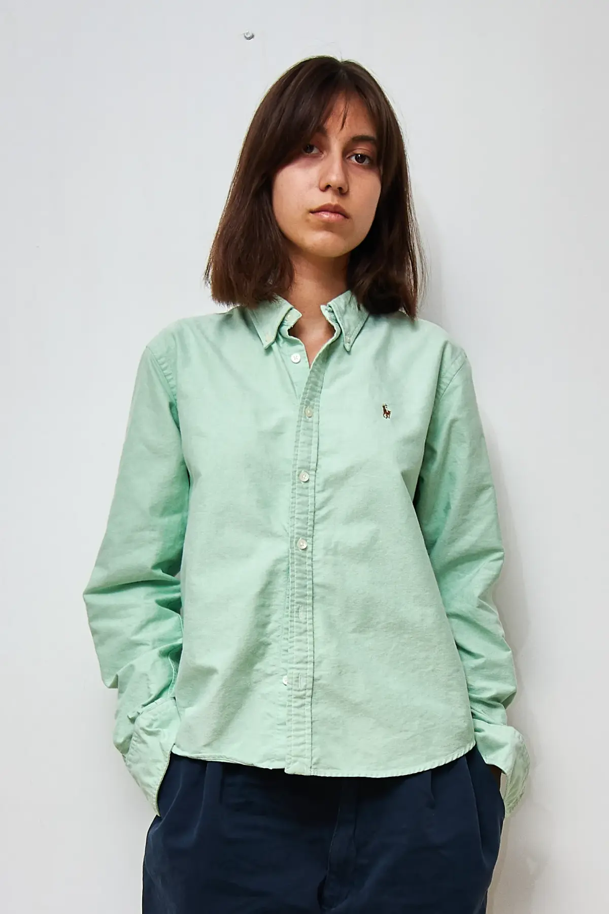 Cămășă Ralph Lauren Sport Verde Mentă, mărime M - imagine 2