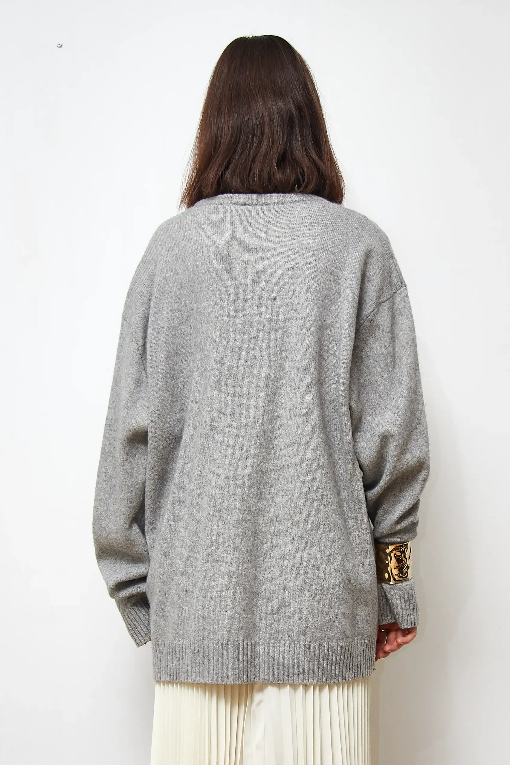 Pulover vintage din lână de miel, XL - imagine 5