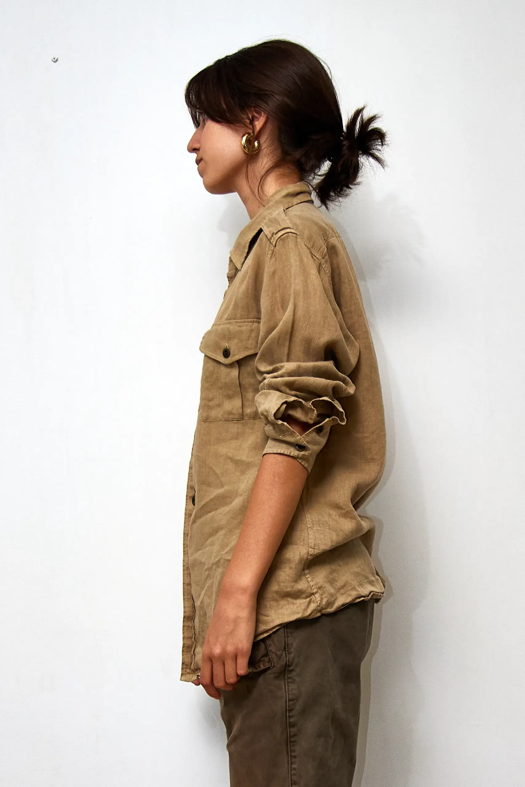 Cămășă Safari Ralph Lauren din in, mărime M - imagine 2