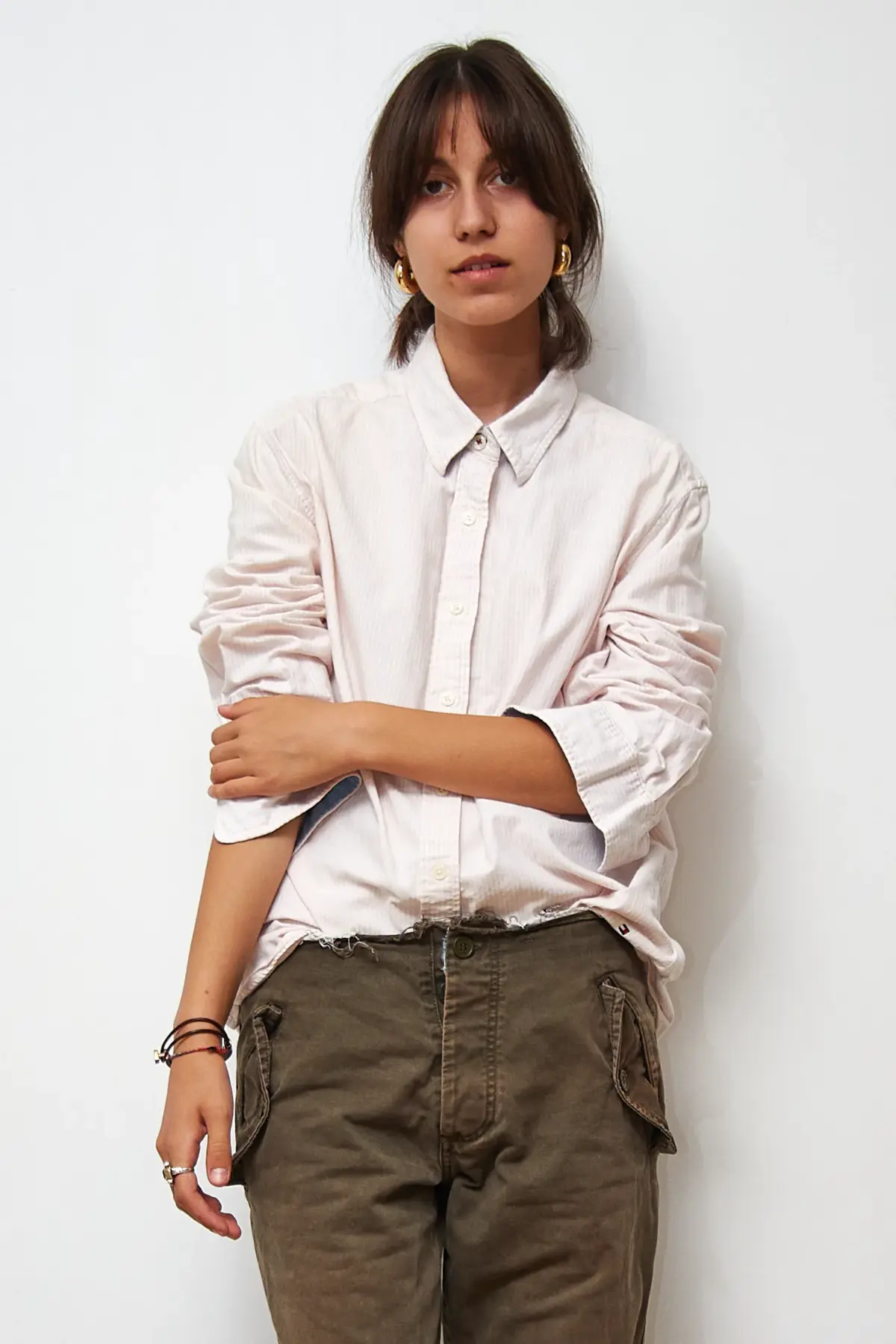 Cămășă dungată Tommy Hilfiger Vintage, mărime XL - imagine 4