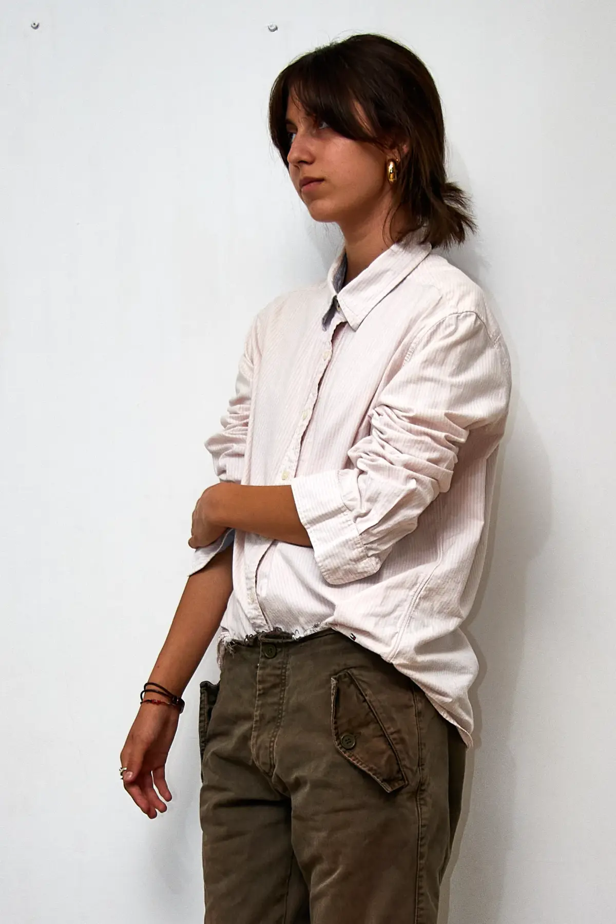 Cămășă dungată Tommy Hilfiger Vintage, mărime XL - imagine 5