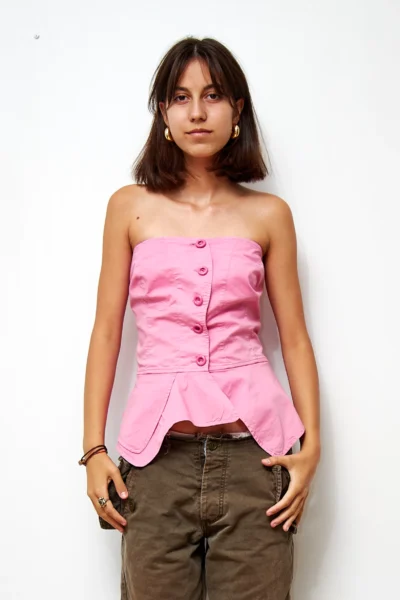 Corset din bumbac cu peplum, EU 44/L