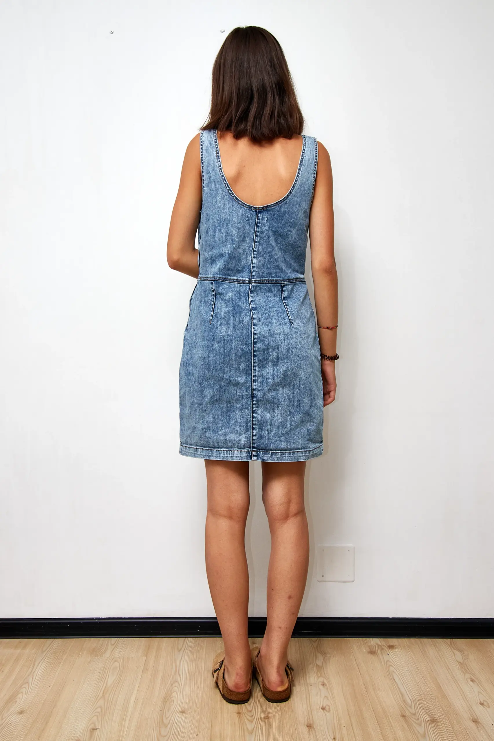 Rochie din denim vintage, mărime EU 40 - imagine 4