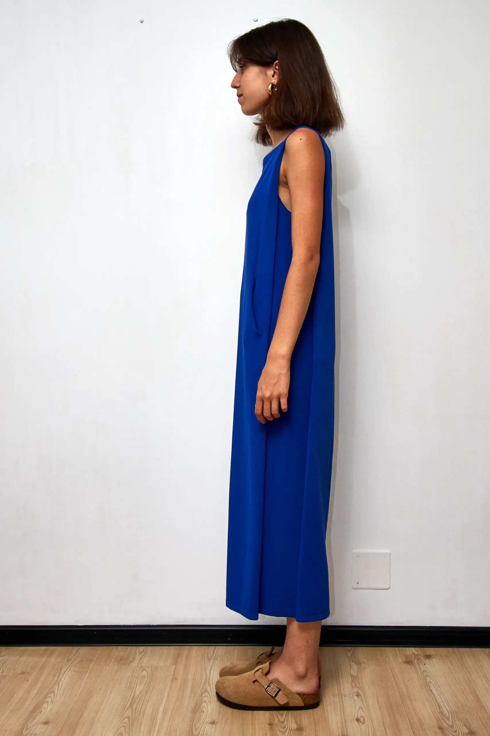 Rochie tricotată în albastru Klein, mărime S - imagine 2