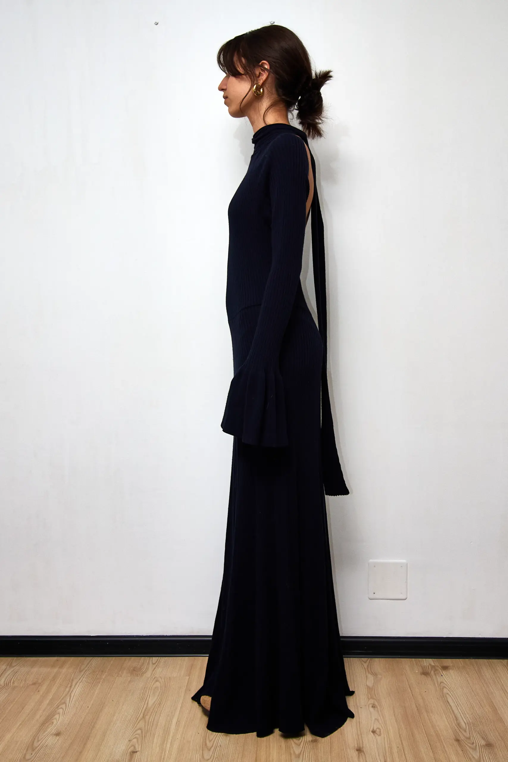 Rochie tricotată H&M bleumarin L - imagine 4