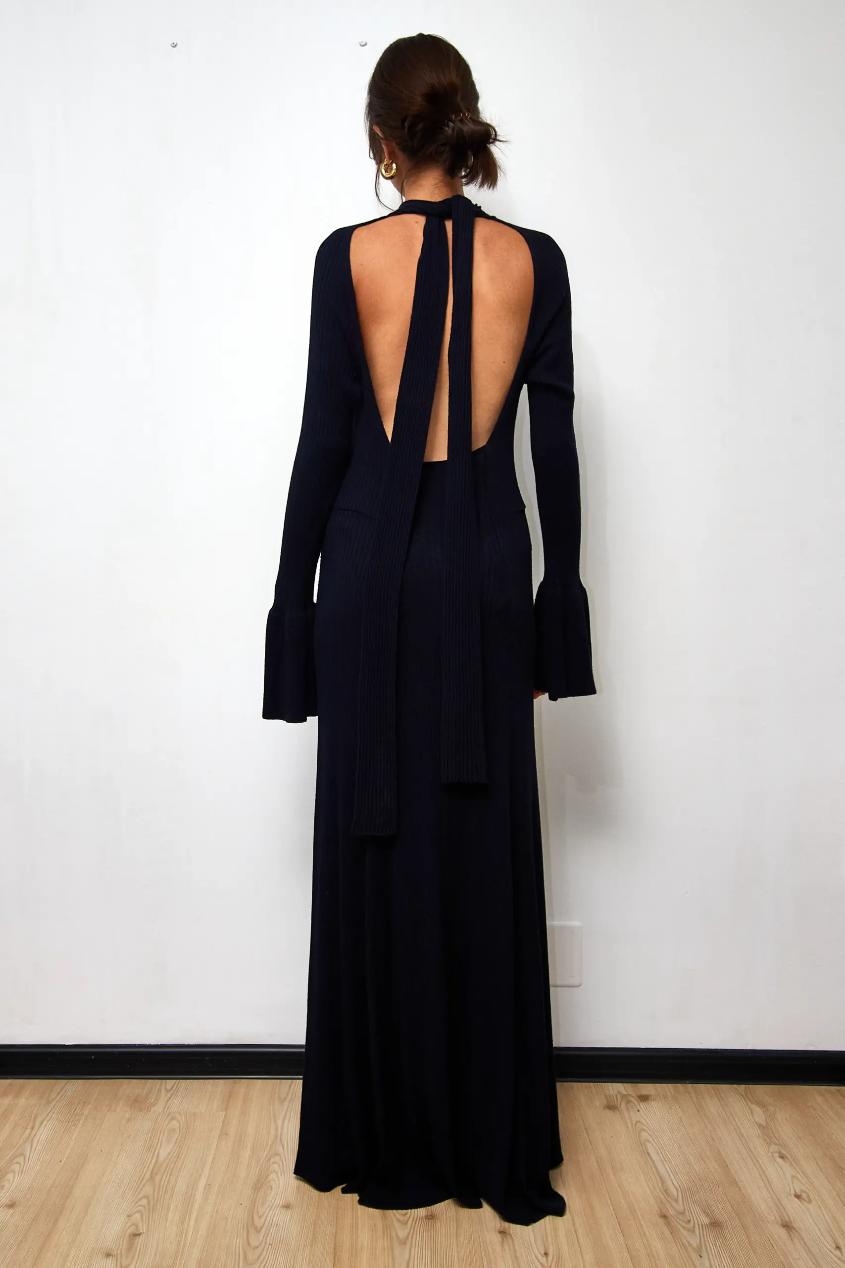 Rochie tricotată H&M bleumarin L