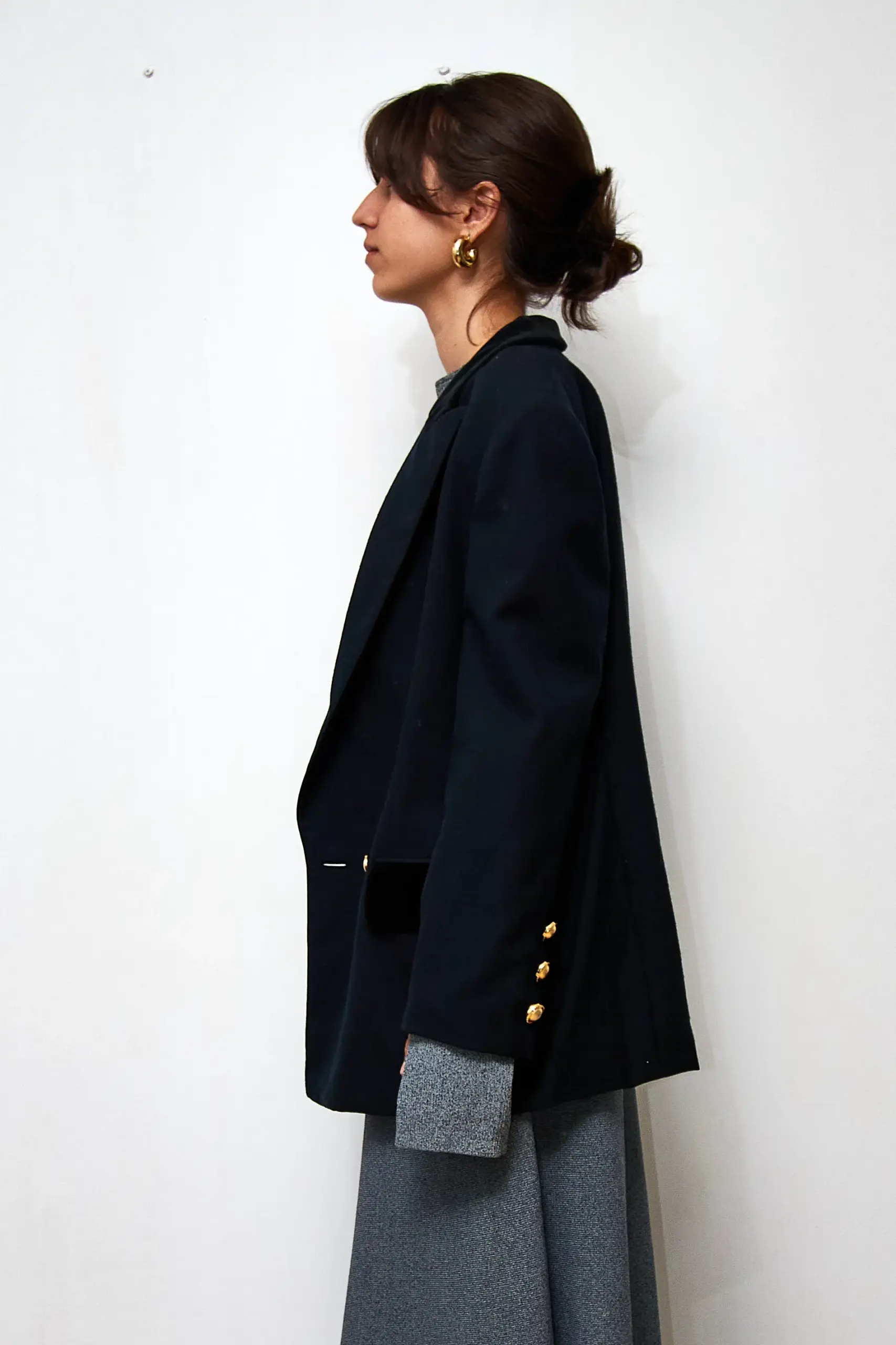 Sacou Valentino Garavani vintage negru, M - imagine 3