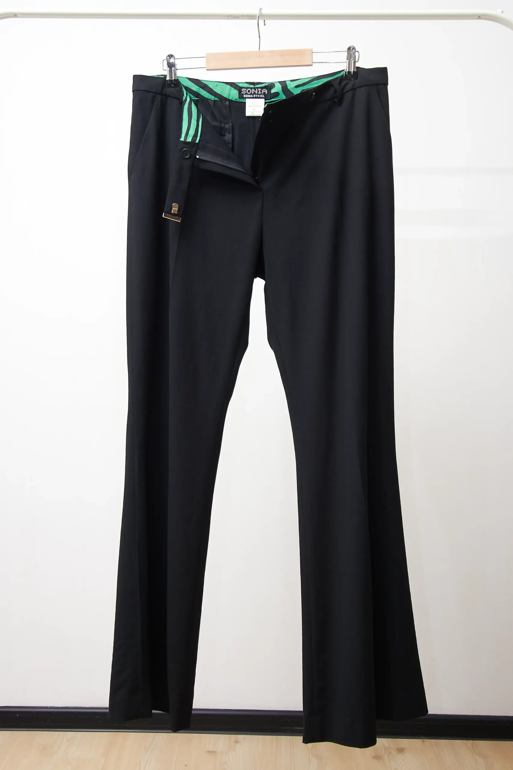 Pantaloni Vintage Sonia Rykiel Negri, mărime EU 42/L - imagine 4