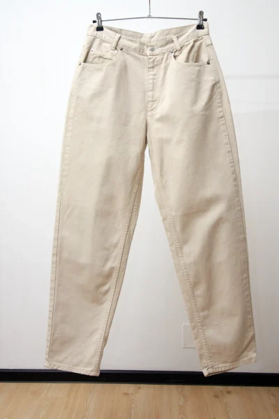 Pantaloni din denim beige United Colors of Benetton vintage, marimea W32