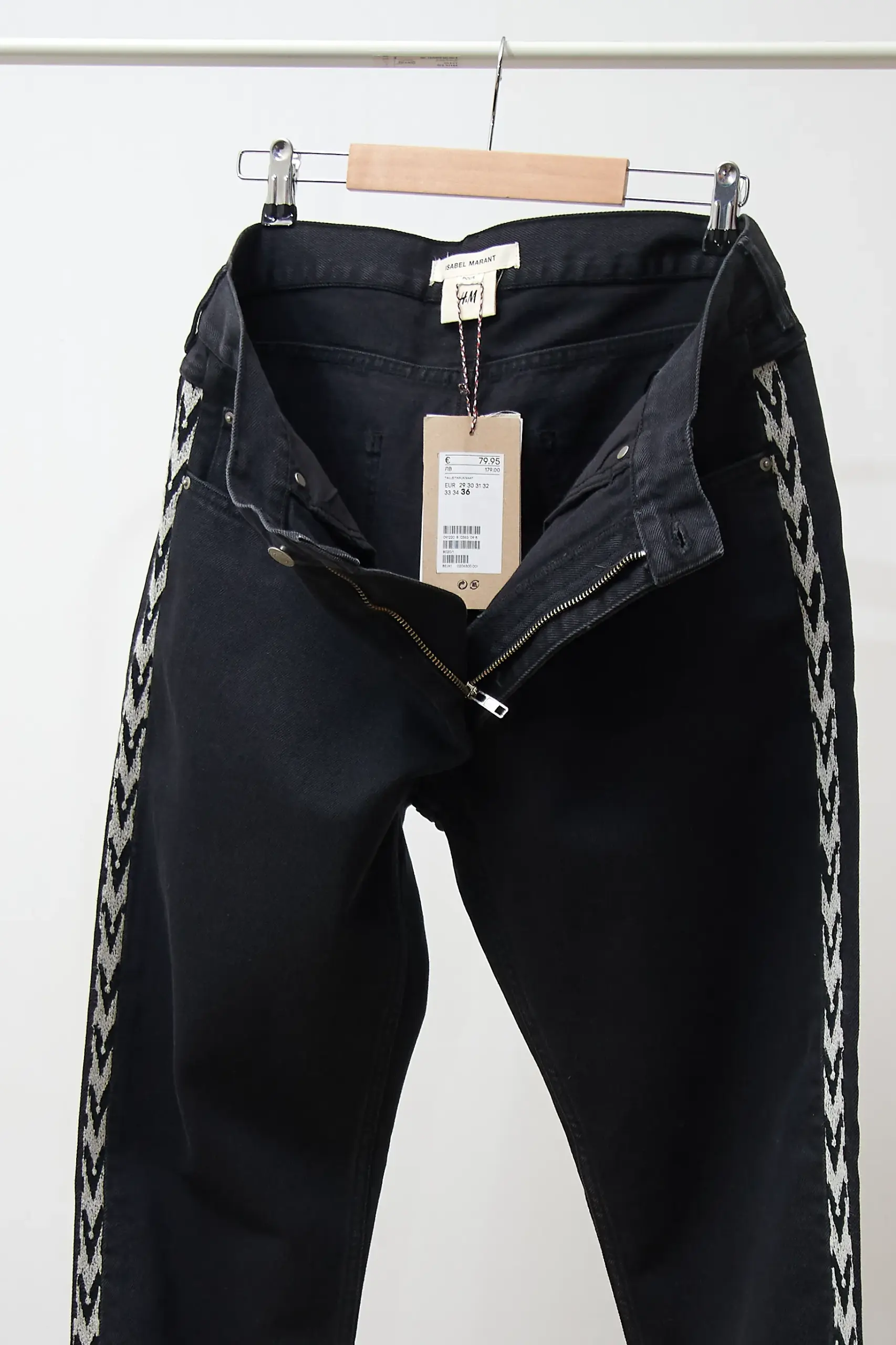 Jeans Isabel Marant x H&M, W36/XL - imagine 3
