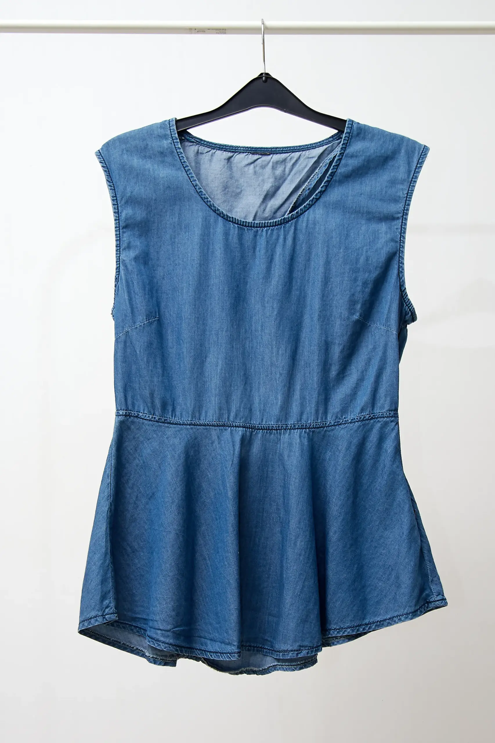 Top din denim vintage, marime M - imagine 2