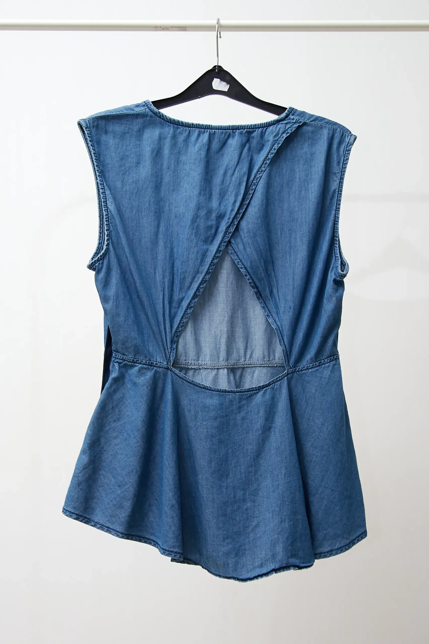 Top din denim vintage, marime M - imagine 3