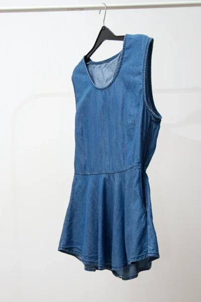 Top din denim vintage, marime M