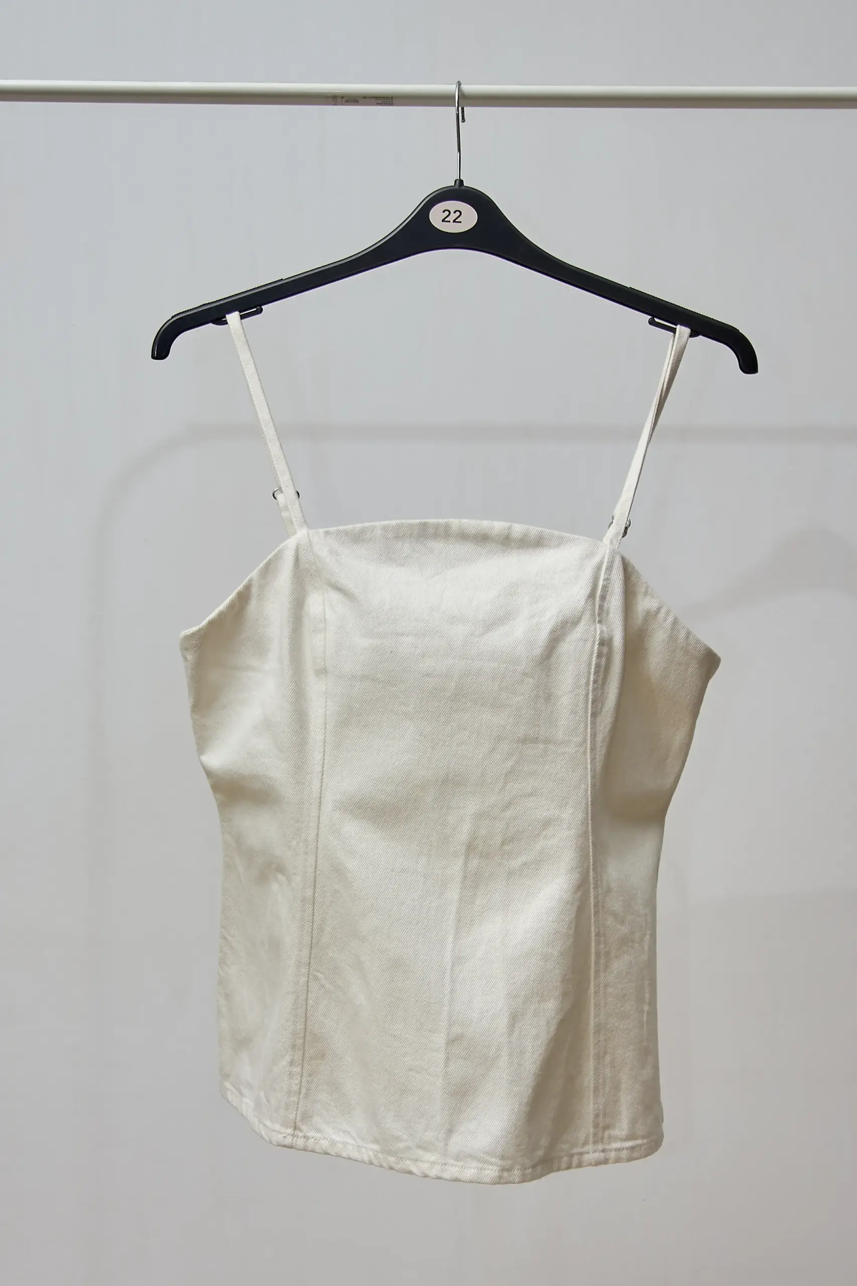 Top alb din denim COS, mărime EU 42/L - imagine 3