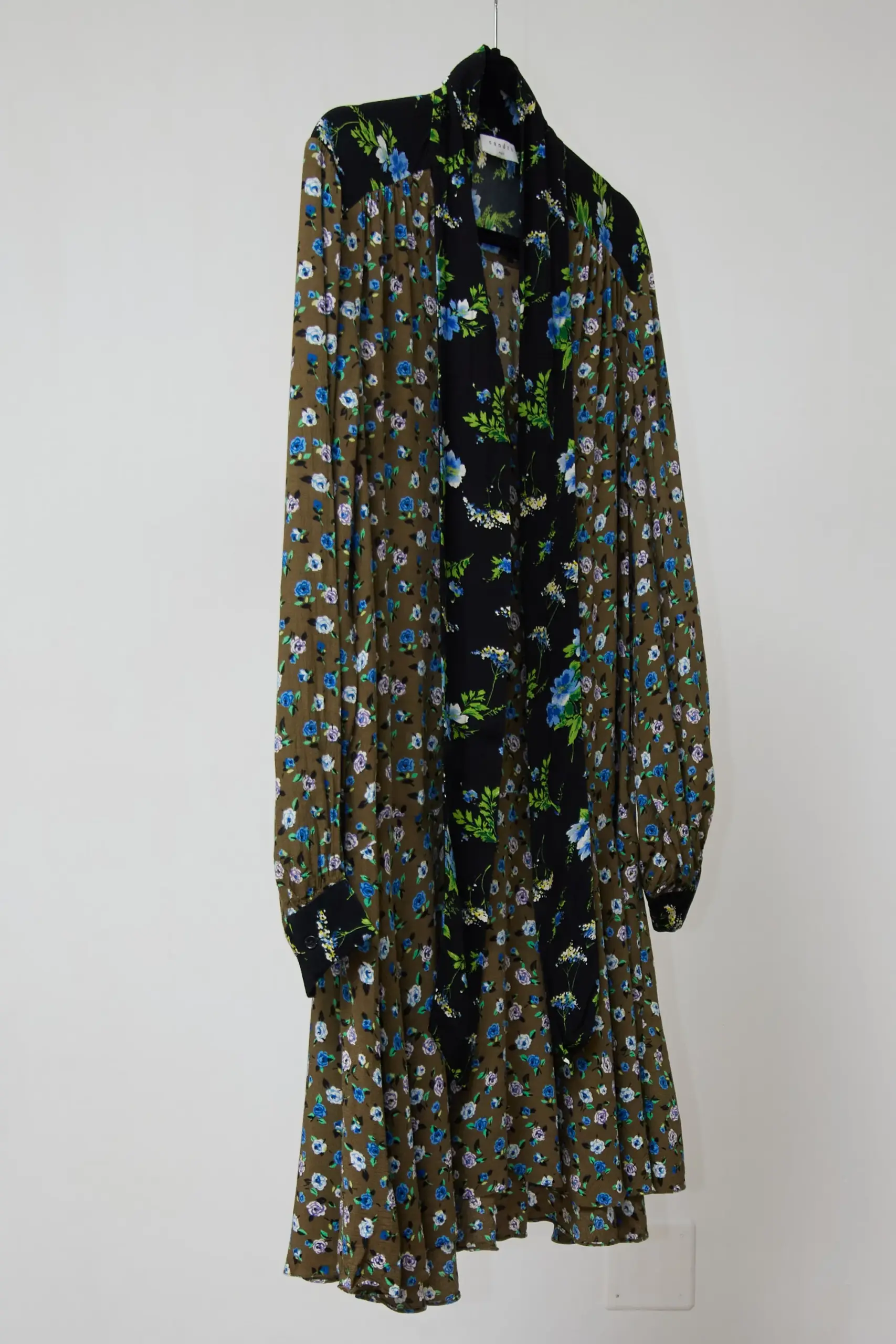 Rochie Sandro cu imprimeu floral, EU 38 - imagine 5