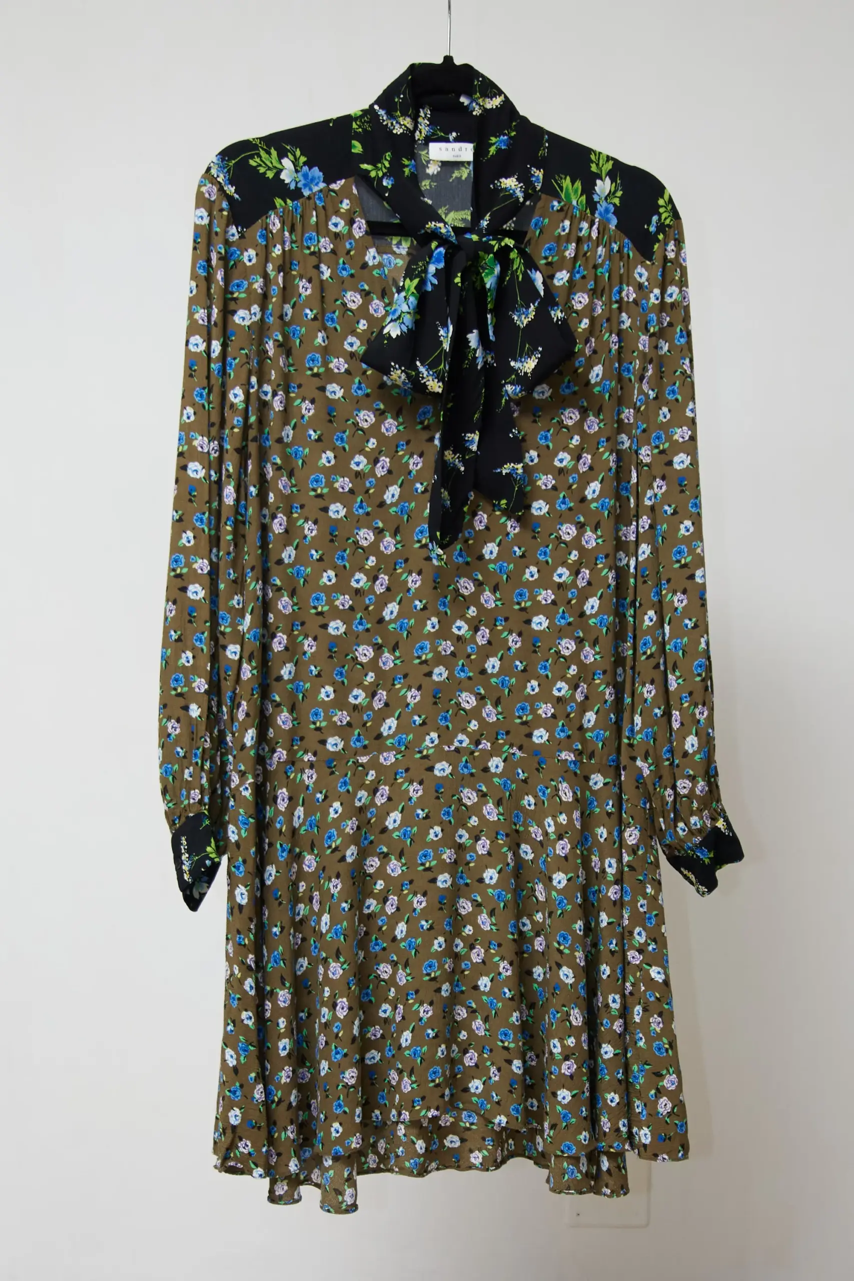 Rochie Sandro cu imprimeu floral, EU 38 - imagine 2