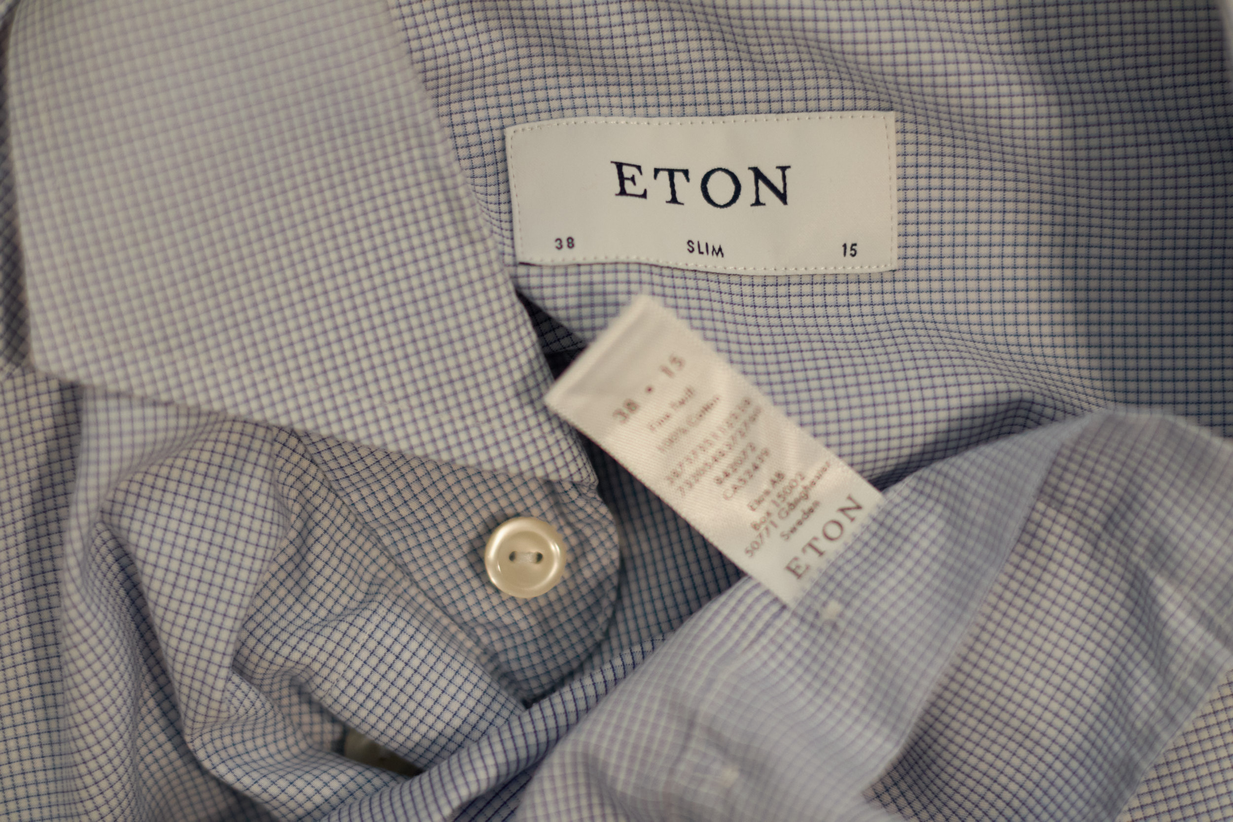 Cămășă bărbătească ETON cu carouri, EU 38 - imagine 5