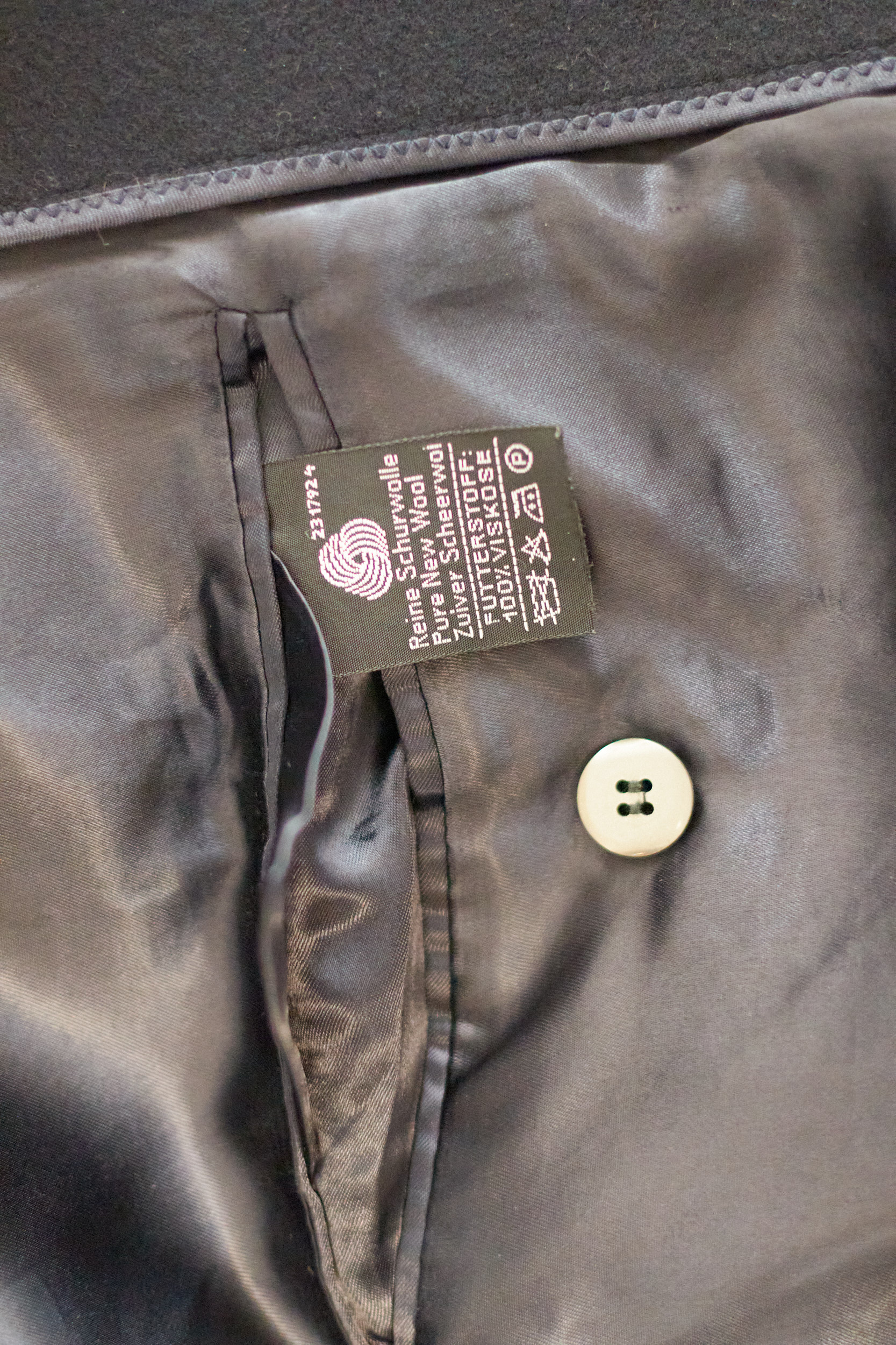 Palton vintage din lână pură, EU 54 - L/XL - imagine 7