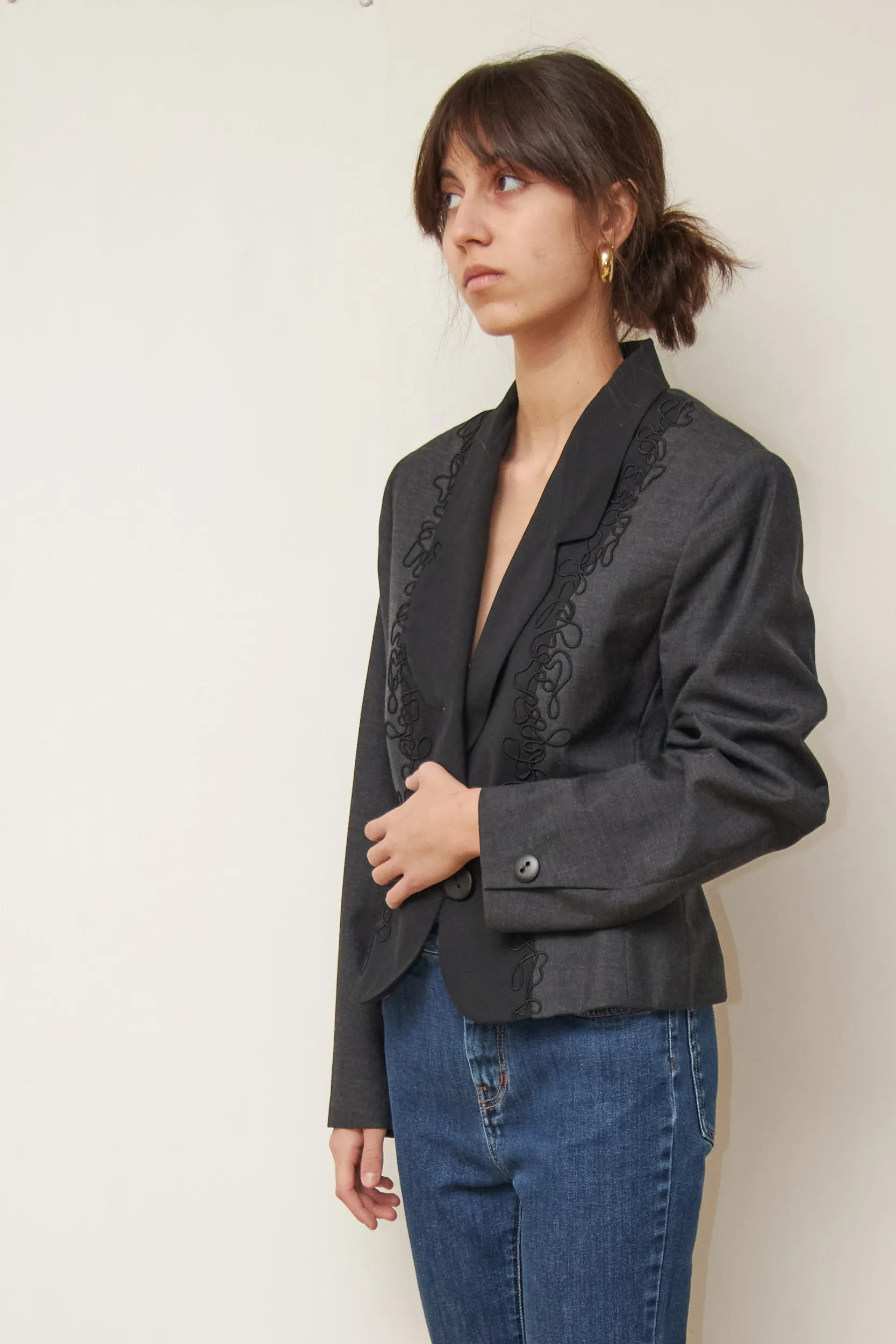 Sacou SOPRANI DONNA – Broderie 'Soutache' și Lână Virgină M - imagine 4