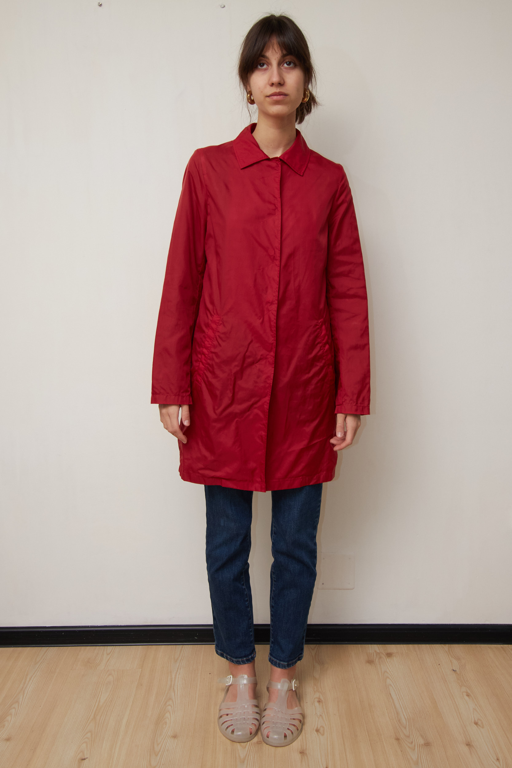 Pardesiu Impermeabil Alberto Aspesi Roșu XS - imagine 2