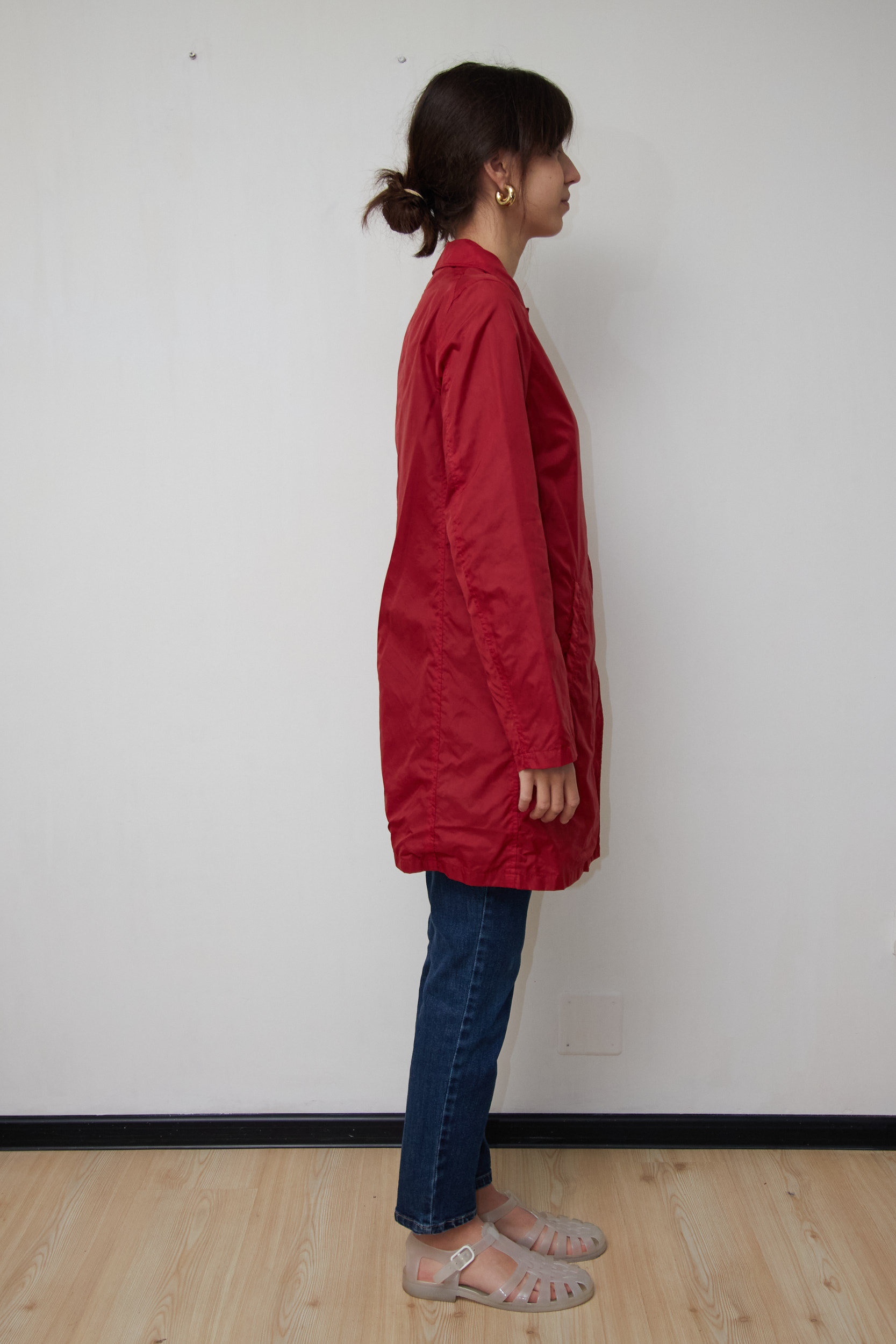 Pardesiu Impermeabil Alberto Aspesi Roșu XS - imagine 3