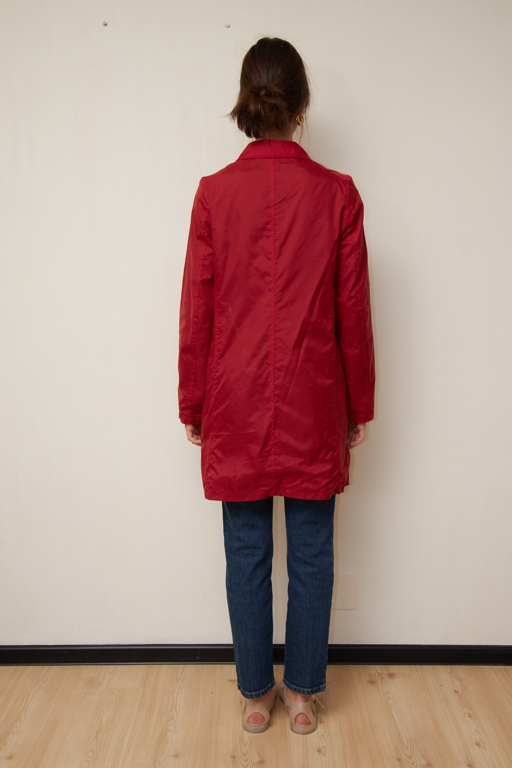 Pardesiu Impermeabil Alberto Aspesi Roșu XS - imagine 4
